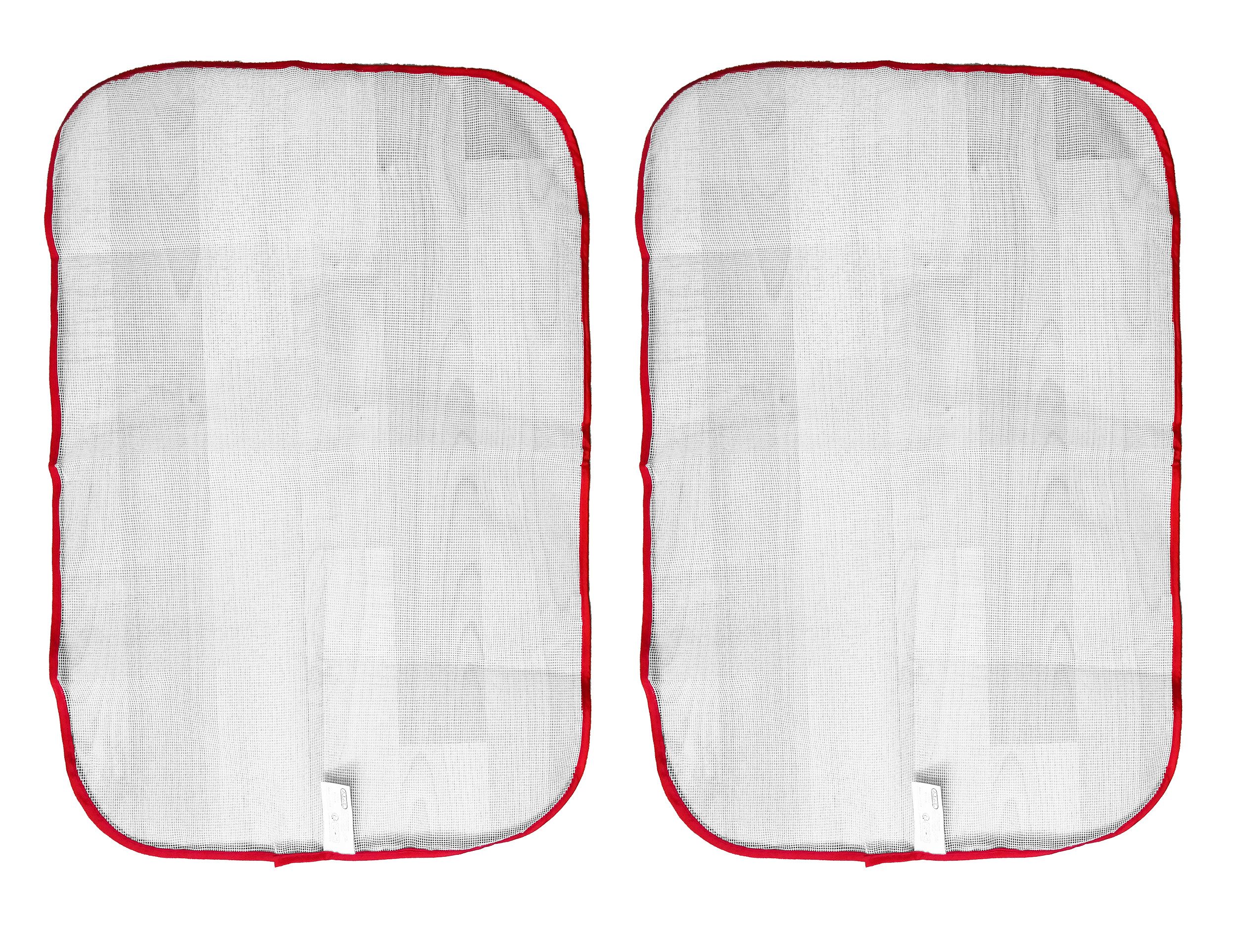 EDCO Bügeltuch 2x BÜGELTUCH 40x60cm Bügelunterlage Bügelauflage Bügelschutztuch 40, Zubehör für Bügelbrett, Bügeltisch, durchsichtig Bügelschutz Schutz Bügelwäsche Unterlage Bügelhilfe