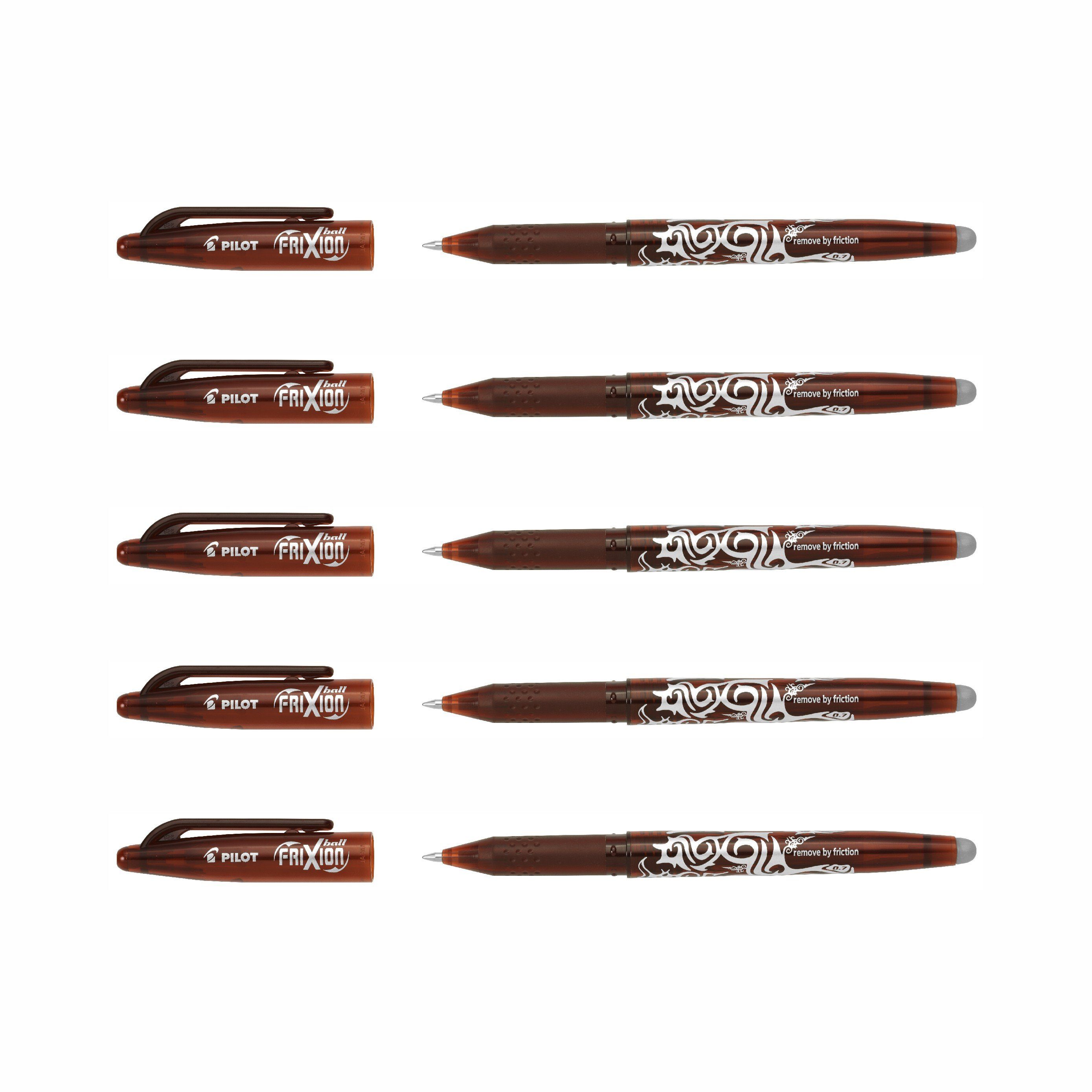 Pilot Pen Tintenroller Frixion Ball 0.7 - 5er-Set, (5-tlg)
