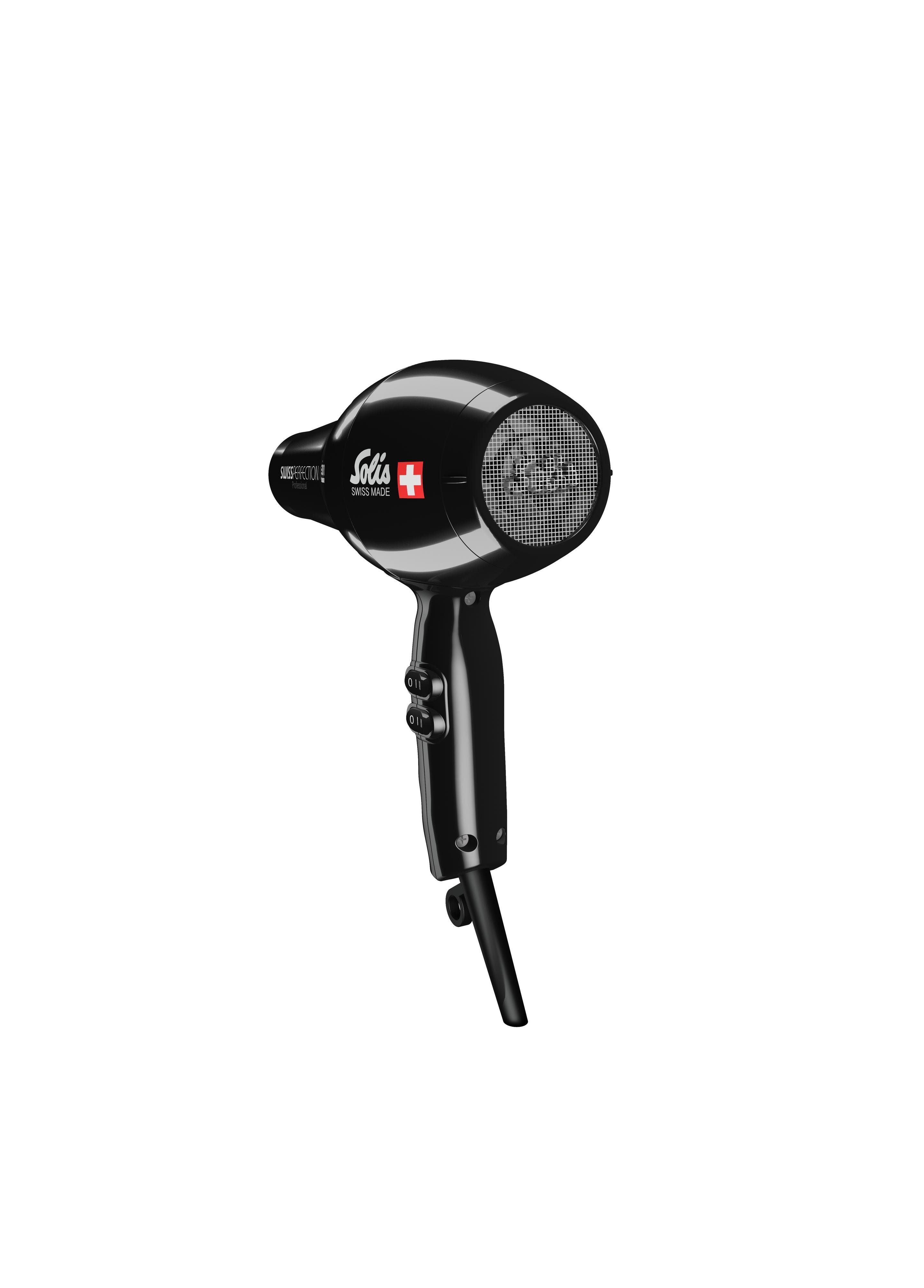 SOLIS OF SWITZERLAND Haartrockner Swiss Perfection, Typ 440, 2300 W, 5 Stufen, Kaltstufe, Ionen-Technologie, 230 V