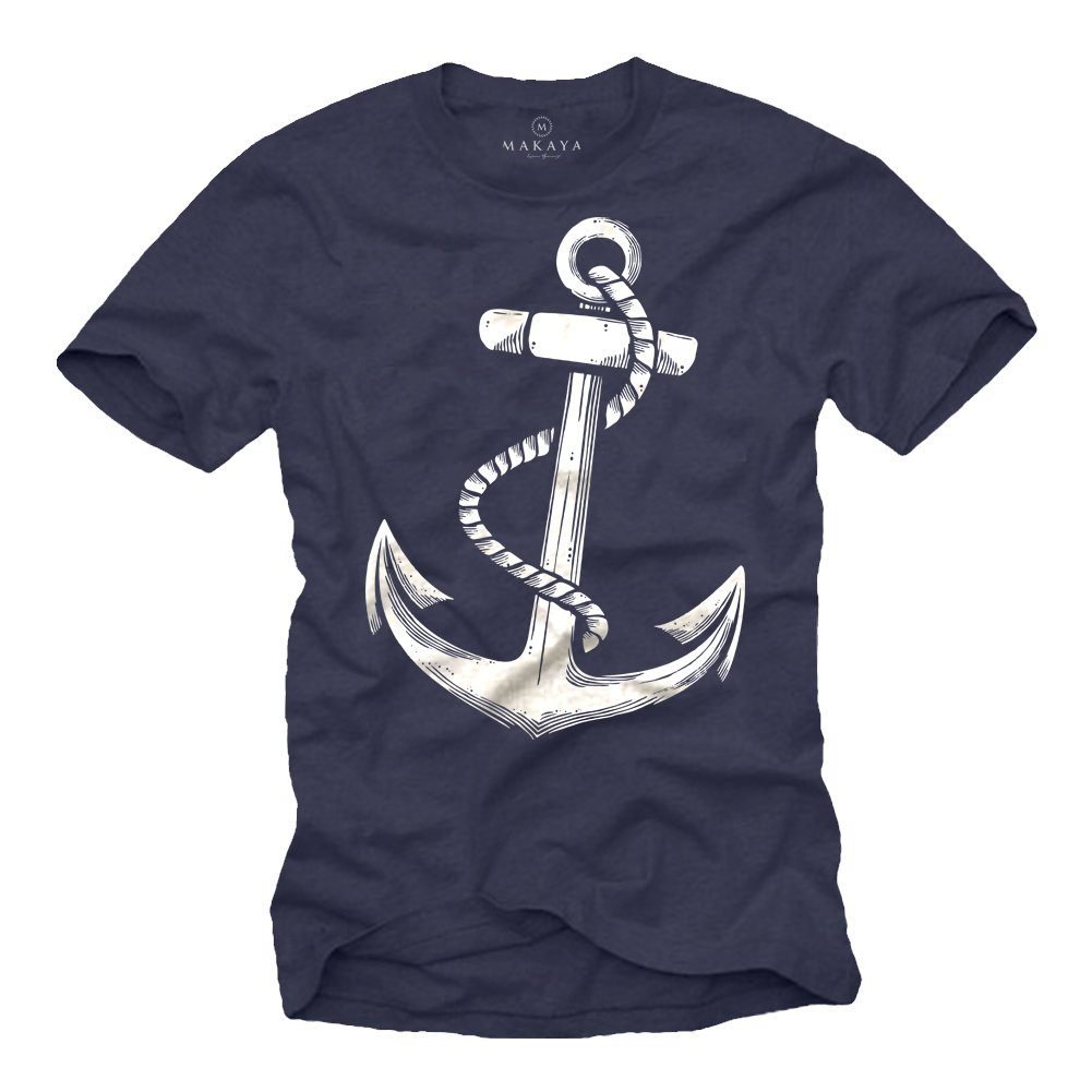 MAKAYA T-Shirt Anker Print Hamburg Segel günstig online kaufen