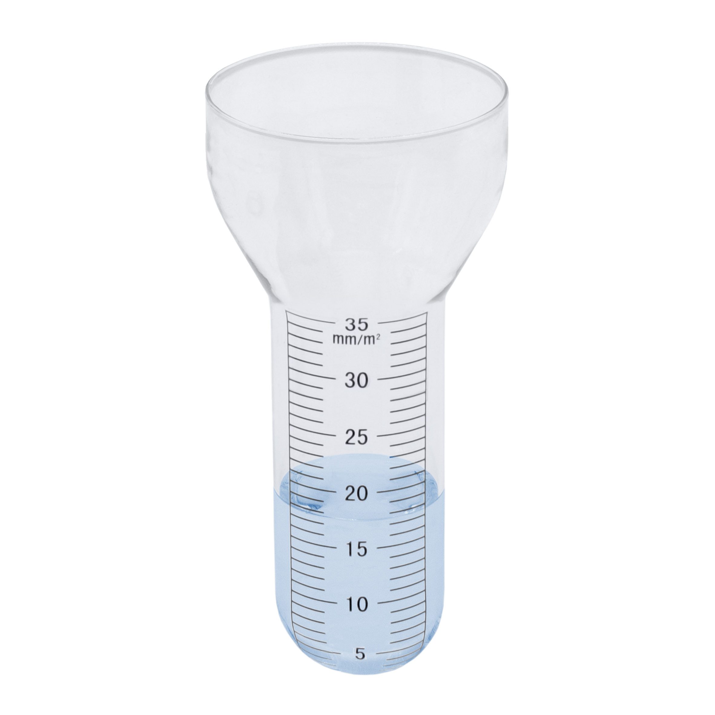 Spetebo Regenmesser Ersatzglas XXL mit Skala - 17 x 8 cm Regenmesser (Ersatzglas, Niederschlagsmesser für Wetterstation)