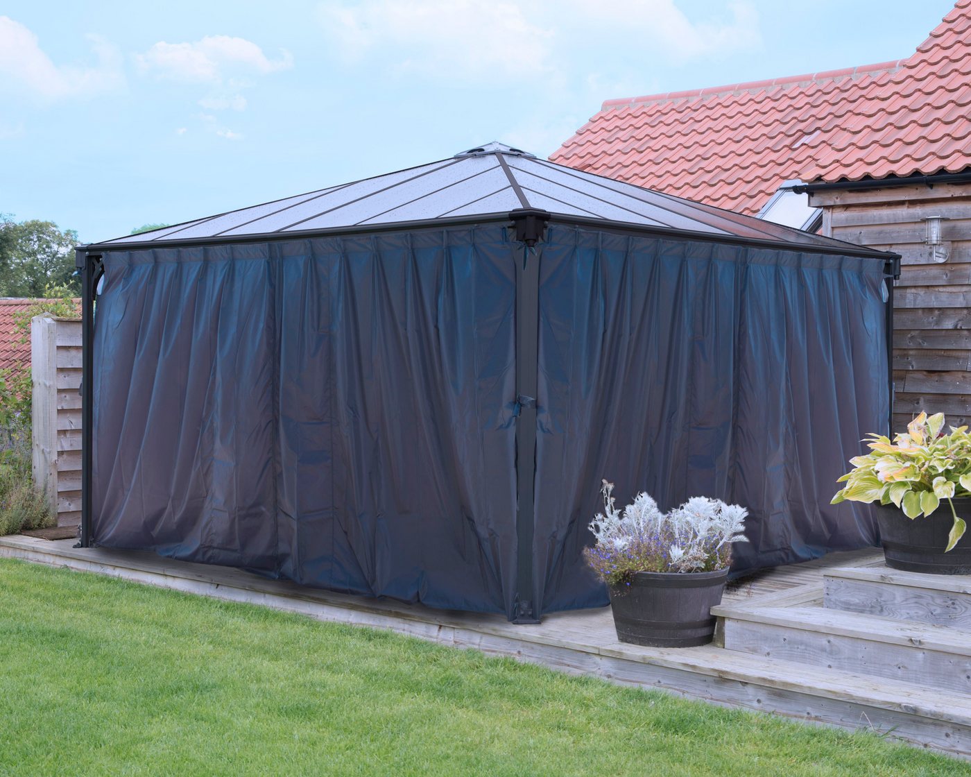 Thumbnail - Palram - Canopia Pavillonseitenteil, 401x214 cm, Vorhangset 4m und 5m 217 x 465cm