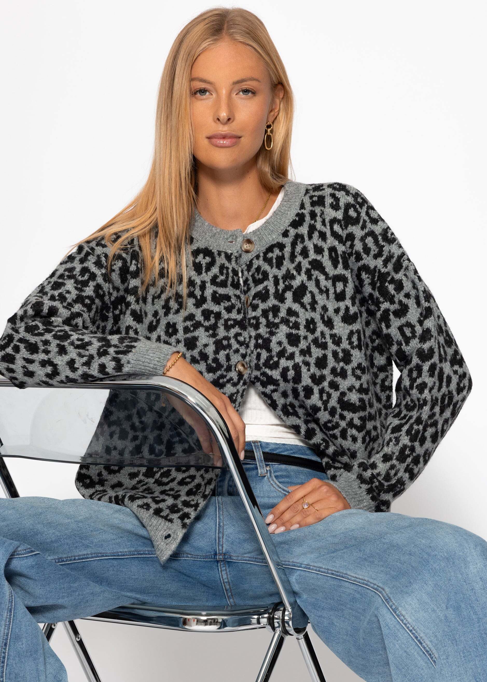 SASSYCLASSY Cardigan Lässige Oversize Strickjacke Damen günstig online kaufen
