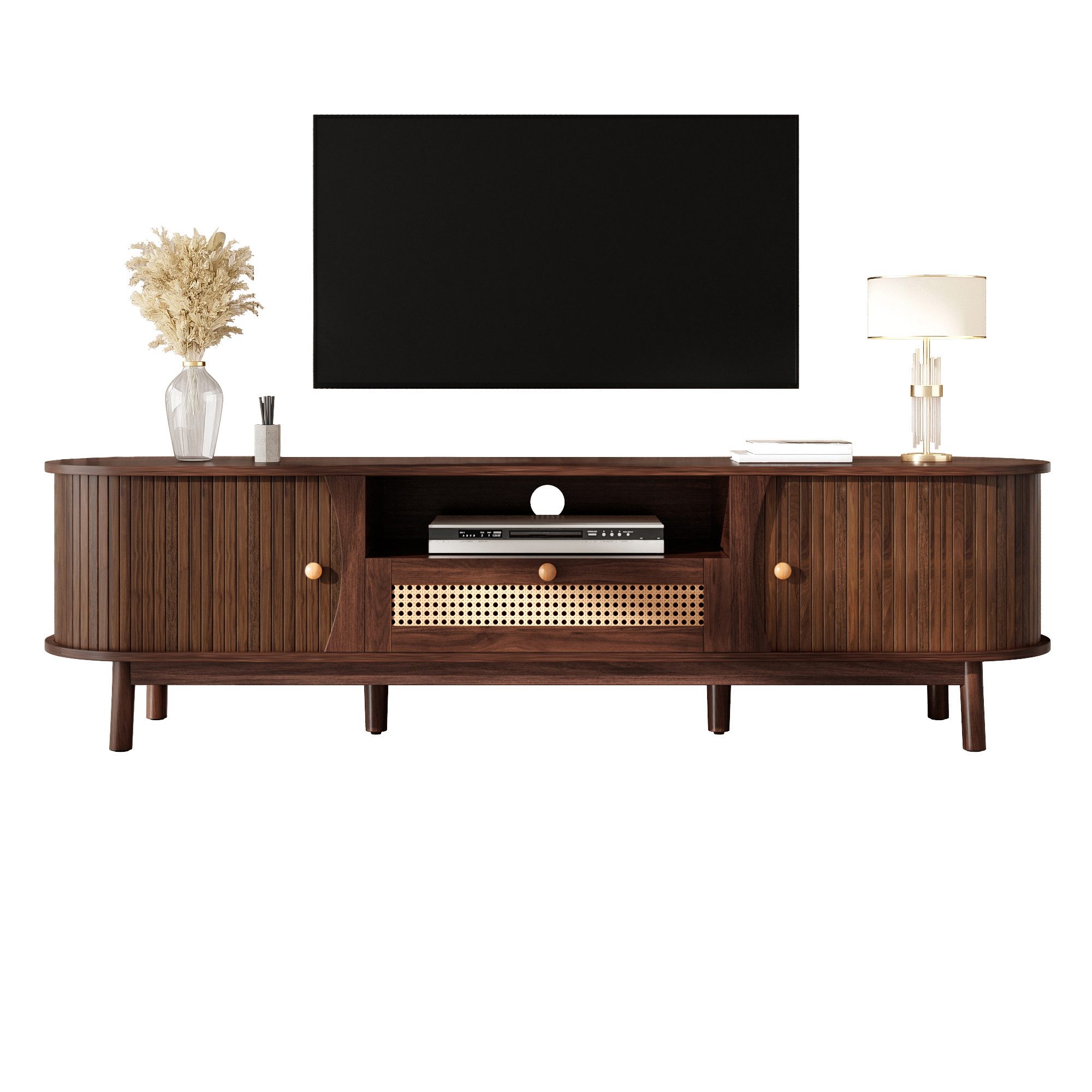 Fine Life Pro TV-Schrank Lowboard / TV‑Schrank / TV‑Lowboard mit Türen und Schubladen