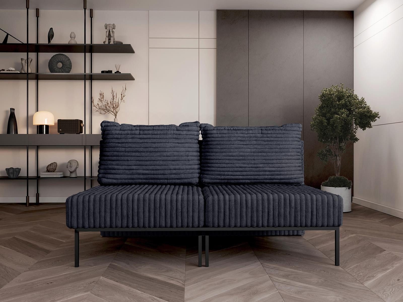 Compleo Ecksofa Sofa, Betten, 4in1 Sofa mit Schlaffunktion, Schlafcouch Ausziehbar, universell und multifunktional
