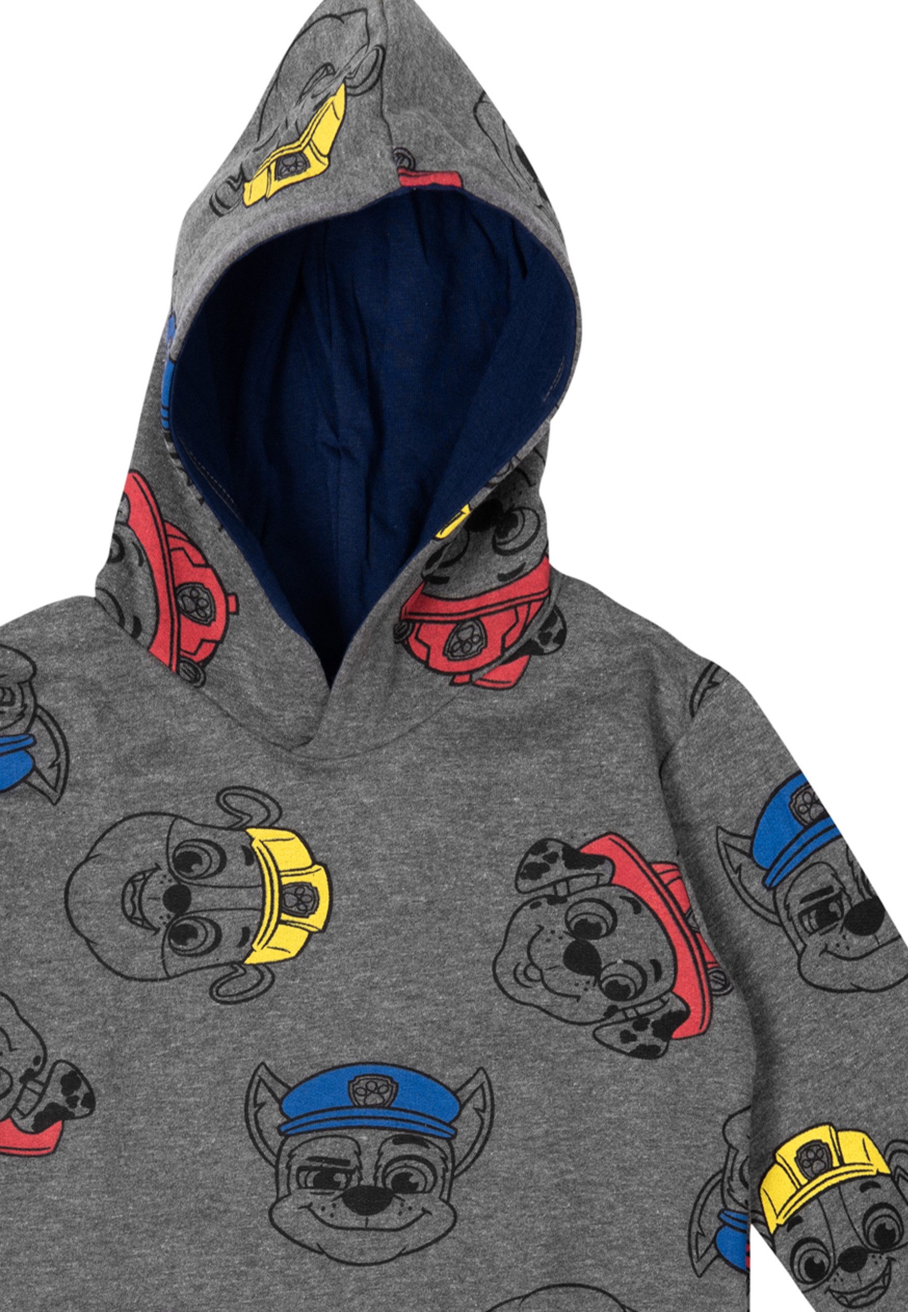 United Labels® Sweatshirt Paw Patrol - Chase, Marshall & Rubble, allover - Hoodie
