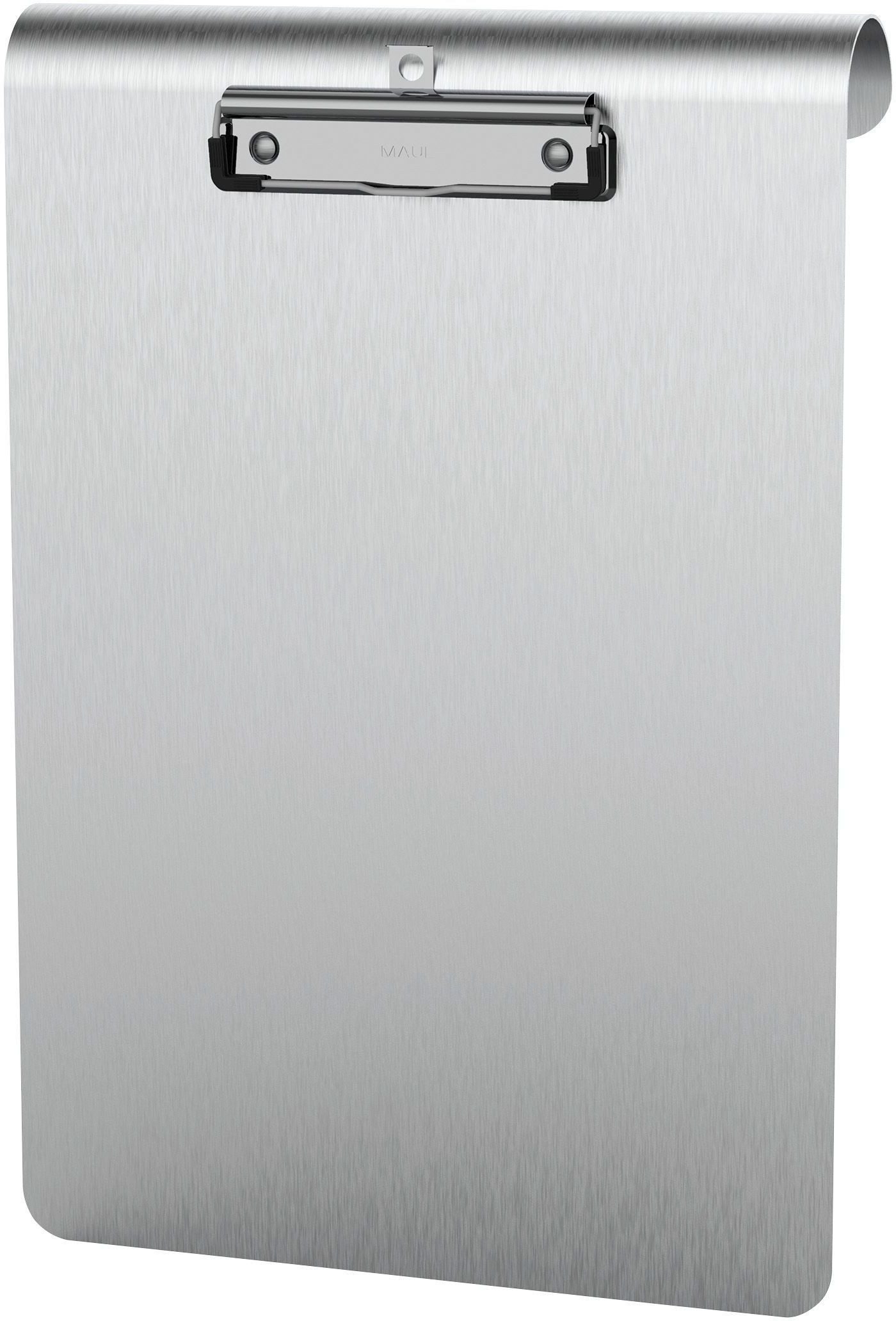 Schreibmappe Schreibplatte Maulmedic Aluminium eloxiert Edelstahl-Klemme A4 hoch
