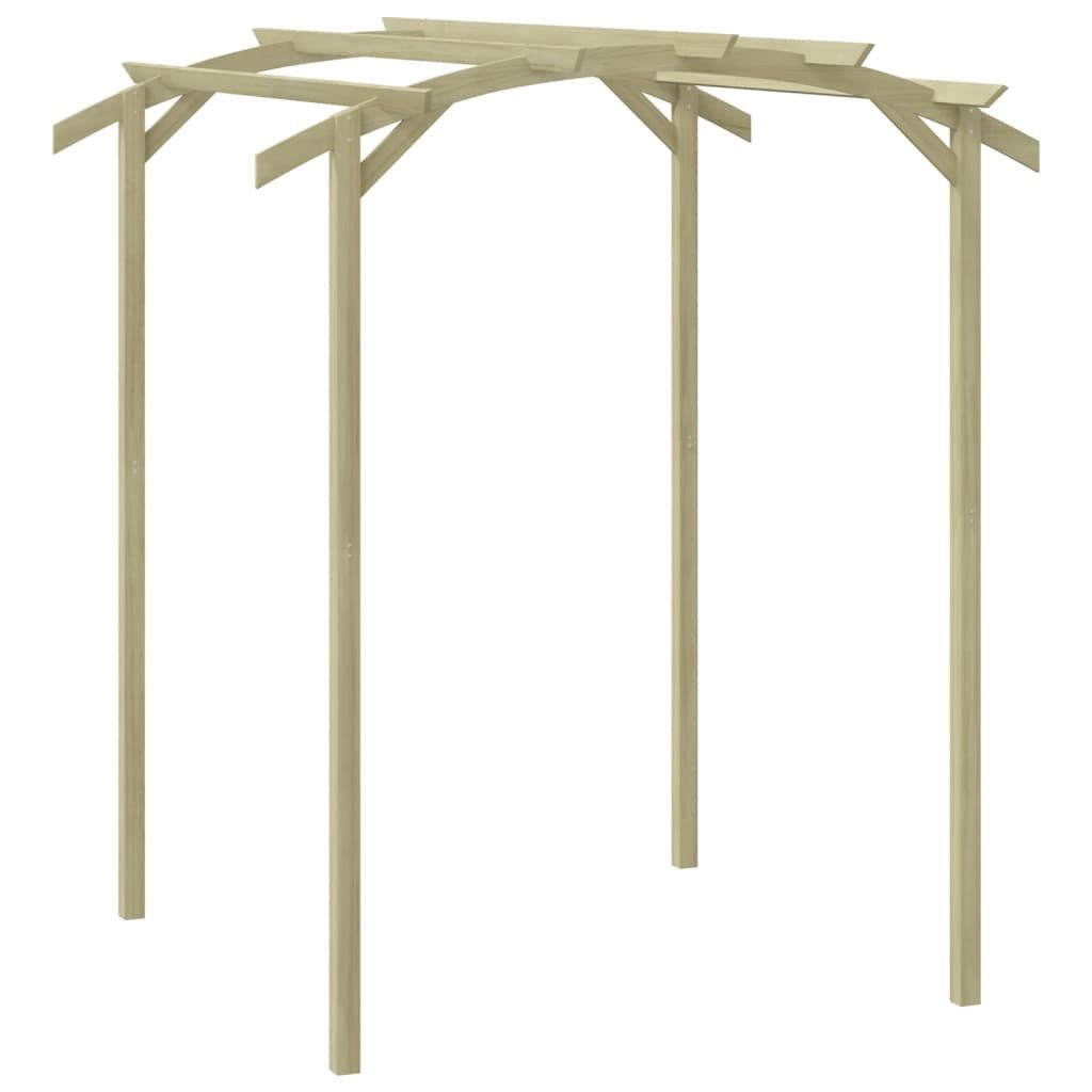 furnicato Pergola Gartenpergola aus kesseldruckimprägniertem Massivholz 180x197x210 cm, (1-tlg), Witterungsbeständiger Rankbogen im Tunneldesign als Rankhilfe