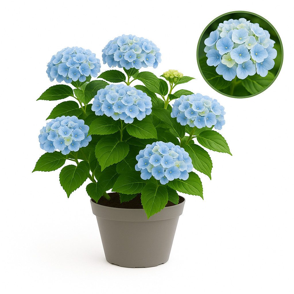 Exotenherz Beetpflanze Exotenherz - Hortensia - Hydrangea Magical Revolution Blue - 23cm Topf