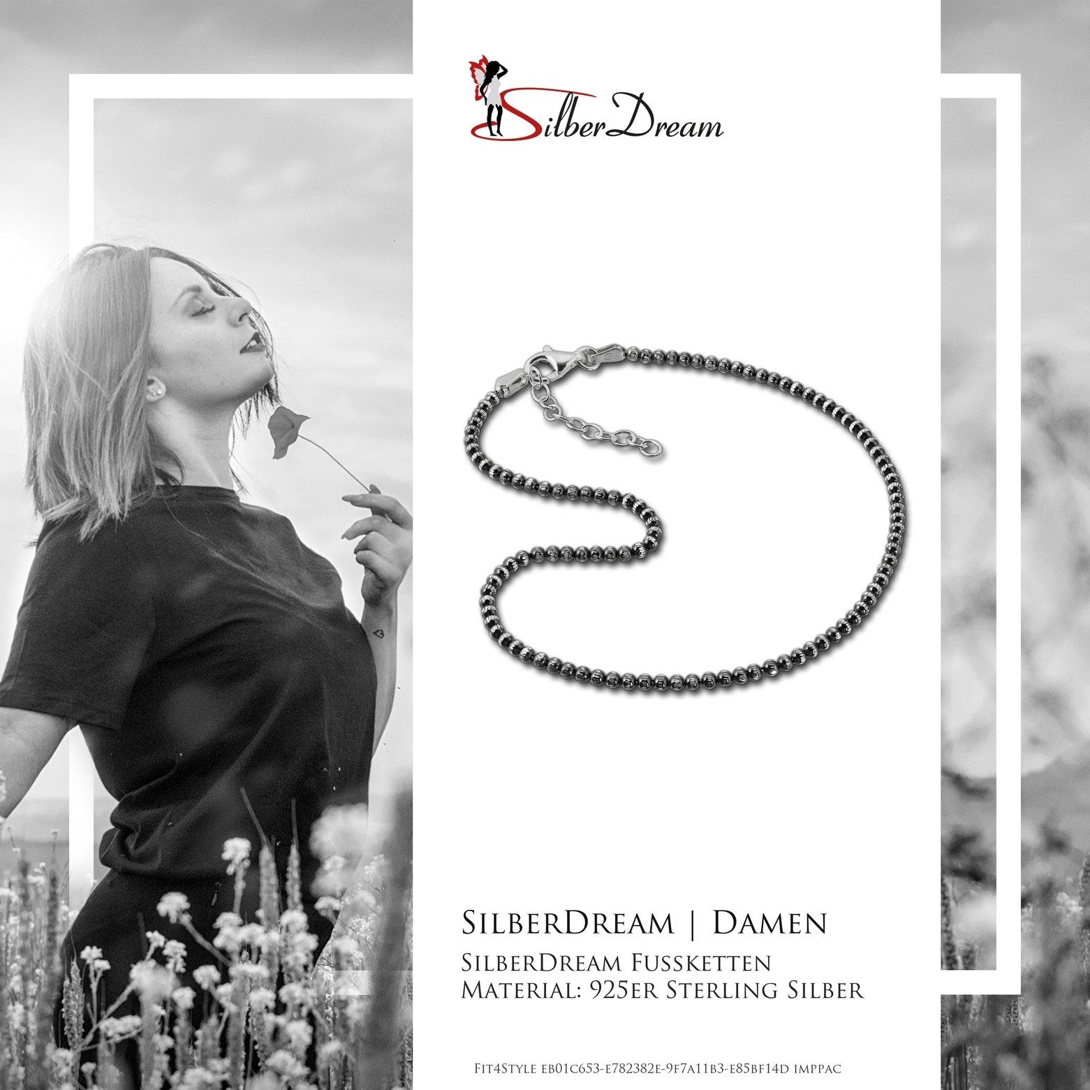 SilberDream Fußkette mit Anhänger SilberDream Fußkette günstig online kaufen