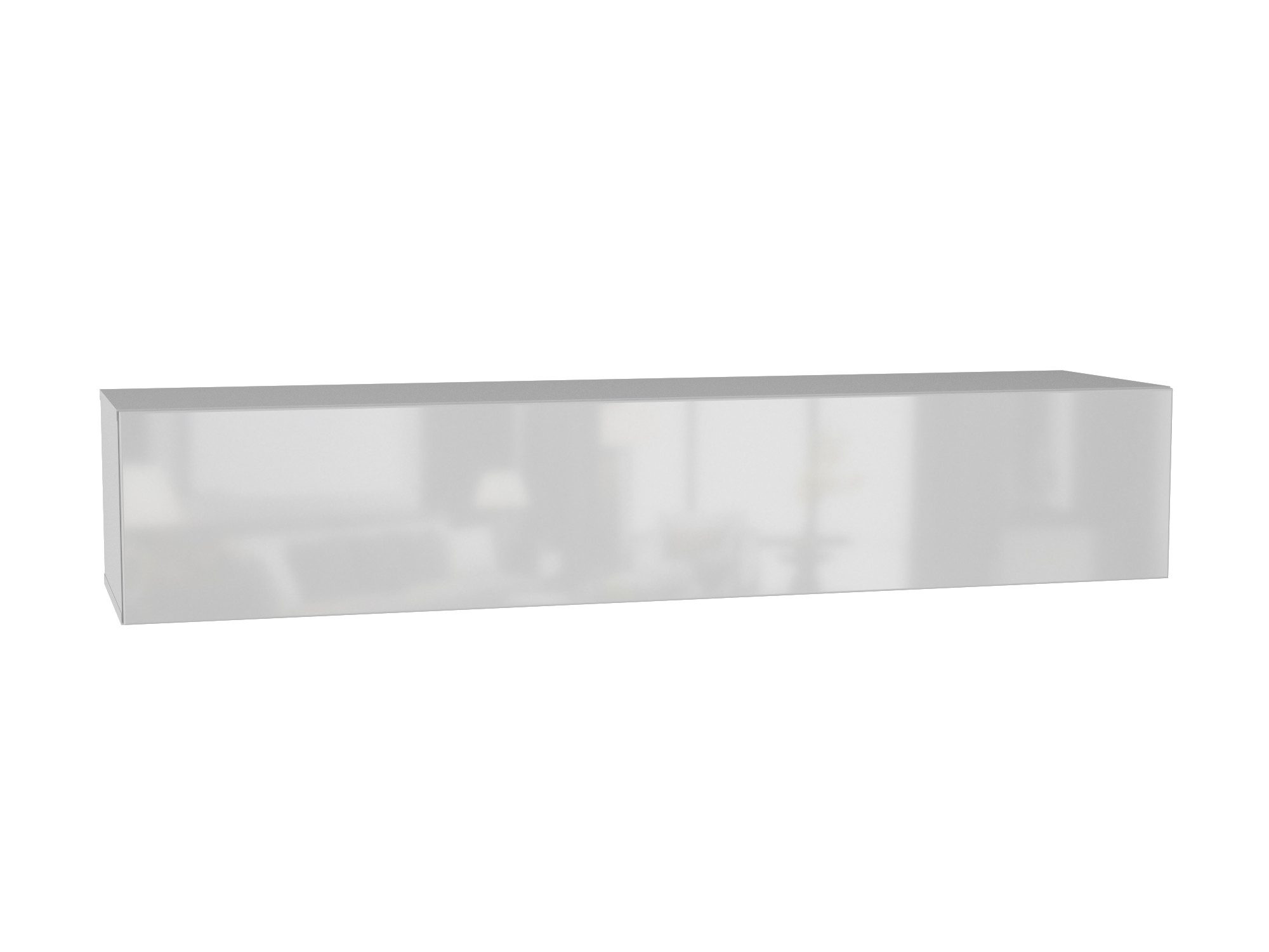 Raumhirsch Furniture Lowboard TV Schrank, TV-Möbel, Fernsehschrank, TV-Kommode (Maße: 160,2 x 30 x 40 cm (Griffloses Design, Hängende Konstruktion), viele Farbvarianten), Klappfront mit Push-to-Open-System, 3 Innenfächer