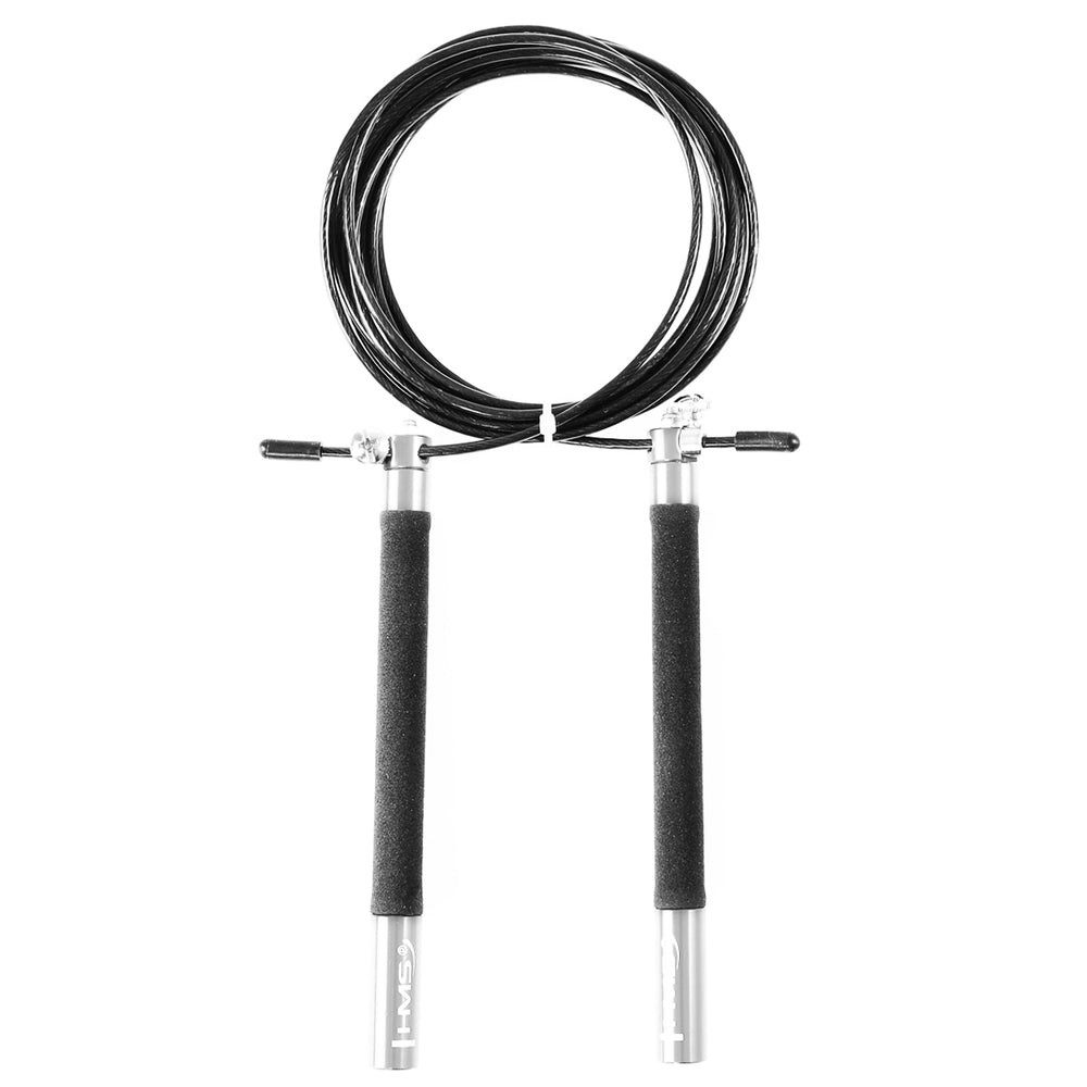 HMS Springseil Sprungseil Speedrope Fitnessseil, Kugellager, längenverstellbar, Stahlseil, 120 g