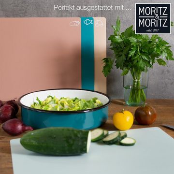 Moritz & Moritz Schneidebrett 4x Schneidematte Küche, Kunststoff, (4er Set), Je 28 x 38 cm - Schneideunterlage