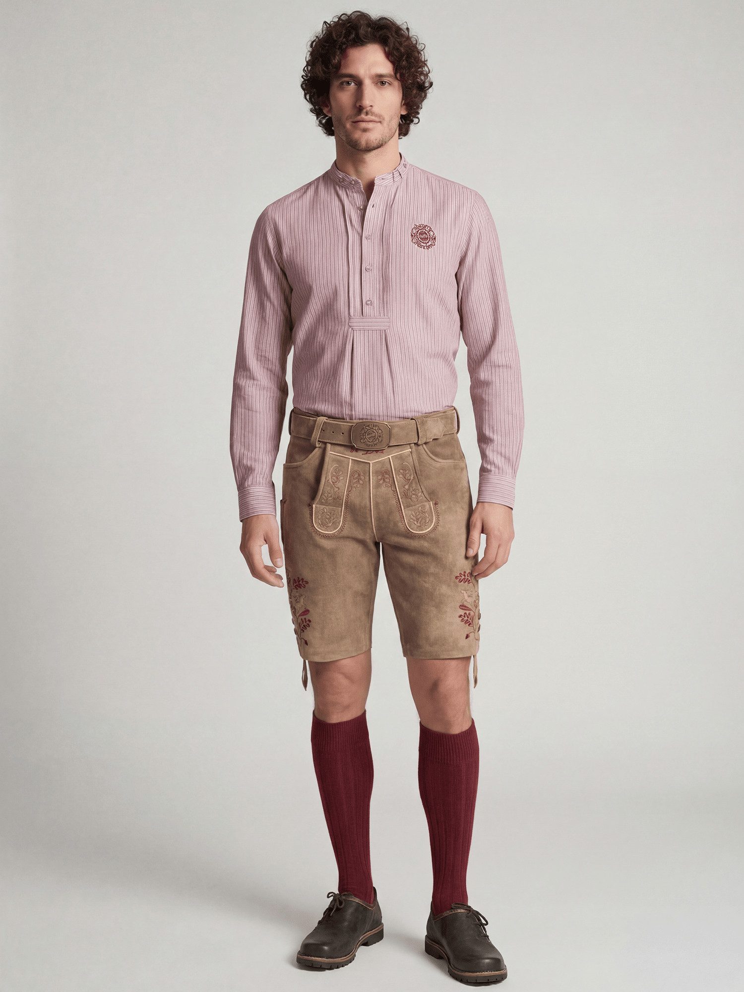 Spieth & Wensky Lederhose FC Bayern München, Lederhose, Herren, Braun