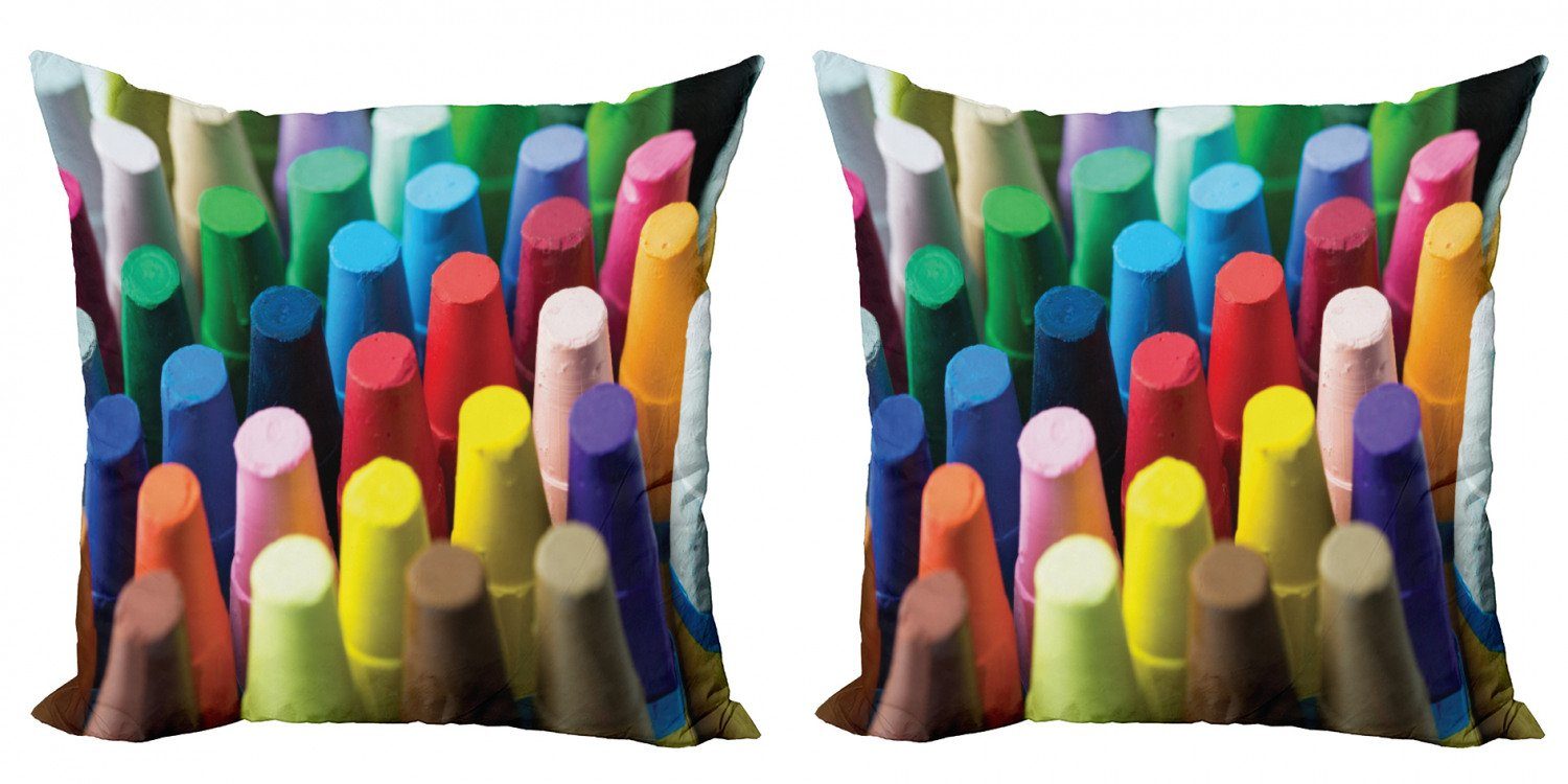 Kissenbezüge Stück), Accent Konzentriert Doppelseitiger Digitaldruck, (2 Buntstift Farbe Modern Makro Abakuhaus Element