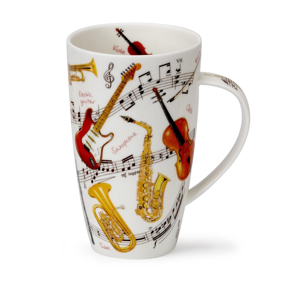 Dunoon Tasse Instrumental Musikinstrumente Henley 0,6 L Fine Bone China Porzellan