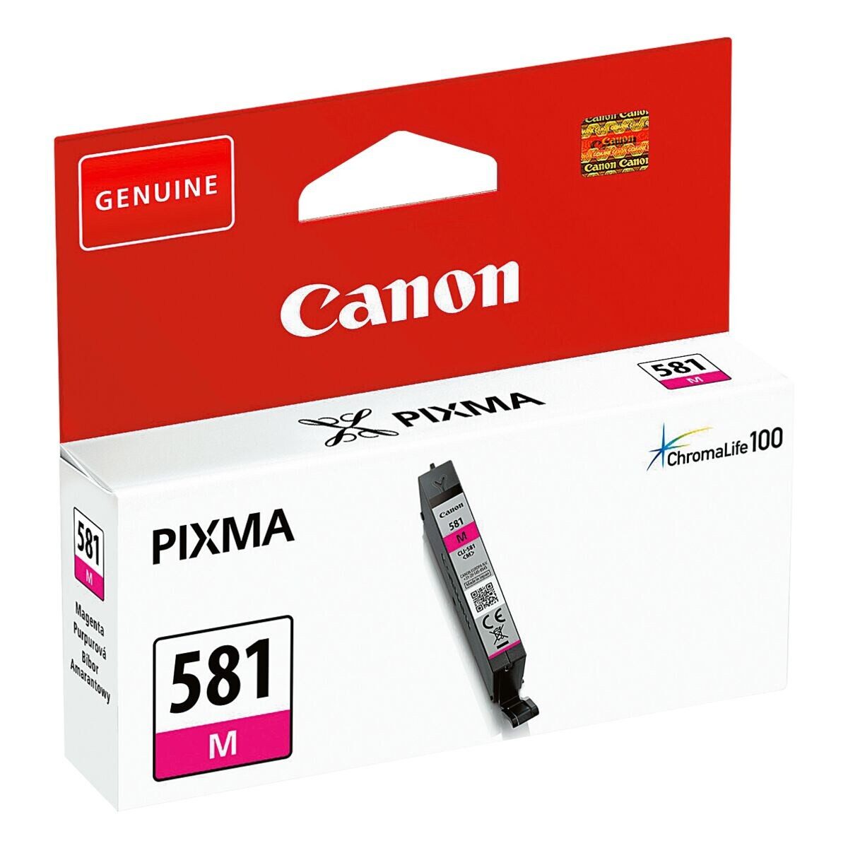 Canon CLI-581 M Tintenpatrone (1-tlg., Original Druckerpatrone, magenta)