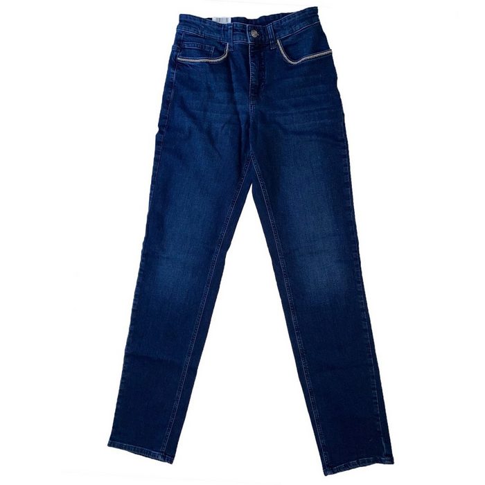 MAC Regular-fit-Jeans MAC Stella Jeans stylische Damen Hose im 5-Pocket Style Freizeit-Hose Blau