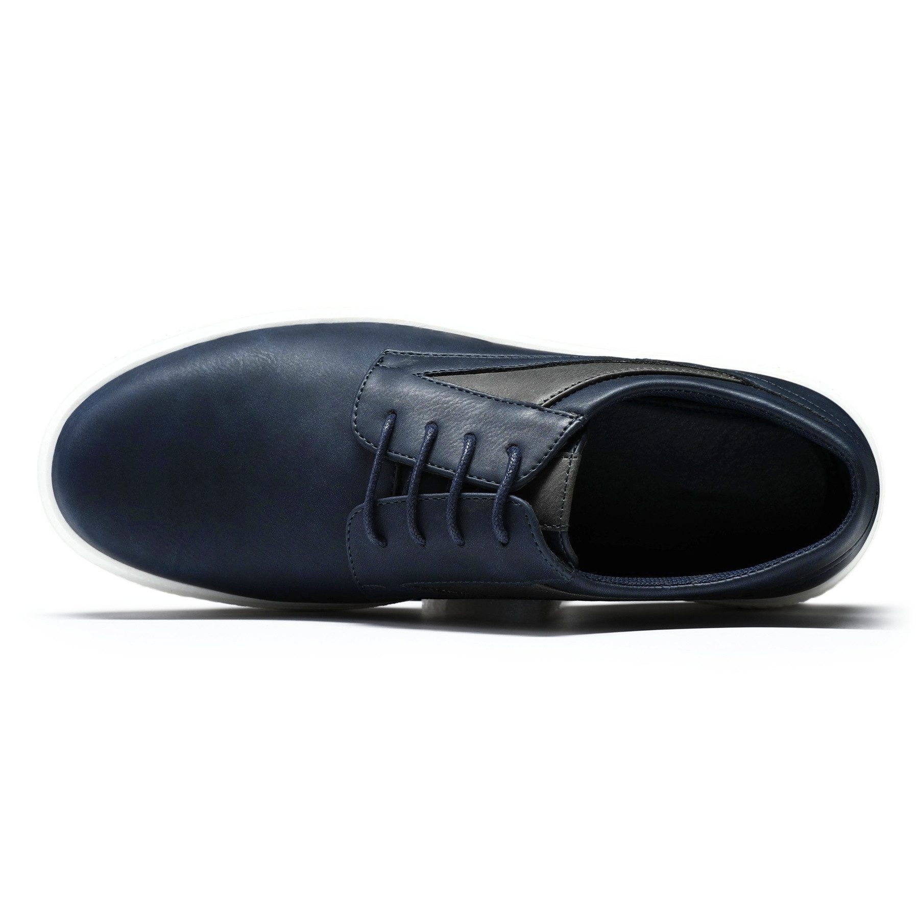 Allthemen Schnürschuh Herren Schnür-Halbschuhe im Kontrastlook Casual Freizeitsneaker – Bild 4 von 5