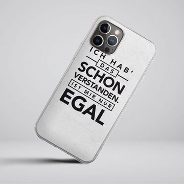 DeinDesign Handyhülle Sprüche Statement Schon verstanden, Apple iPhone 12 Pro Silikon Hülle Bumper Case Handy Schutzhülle