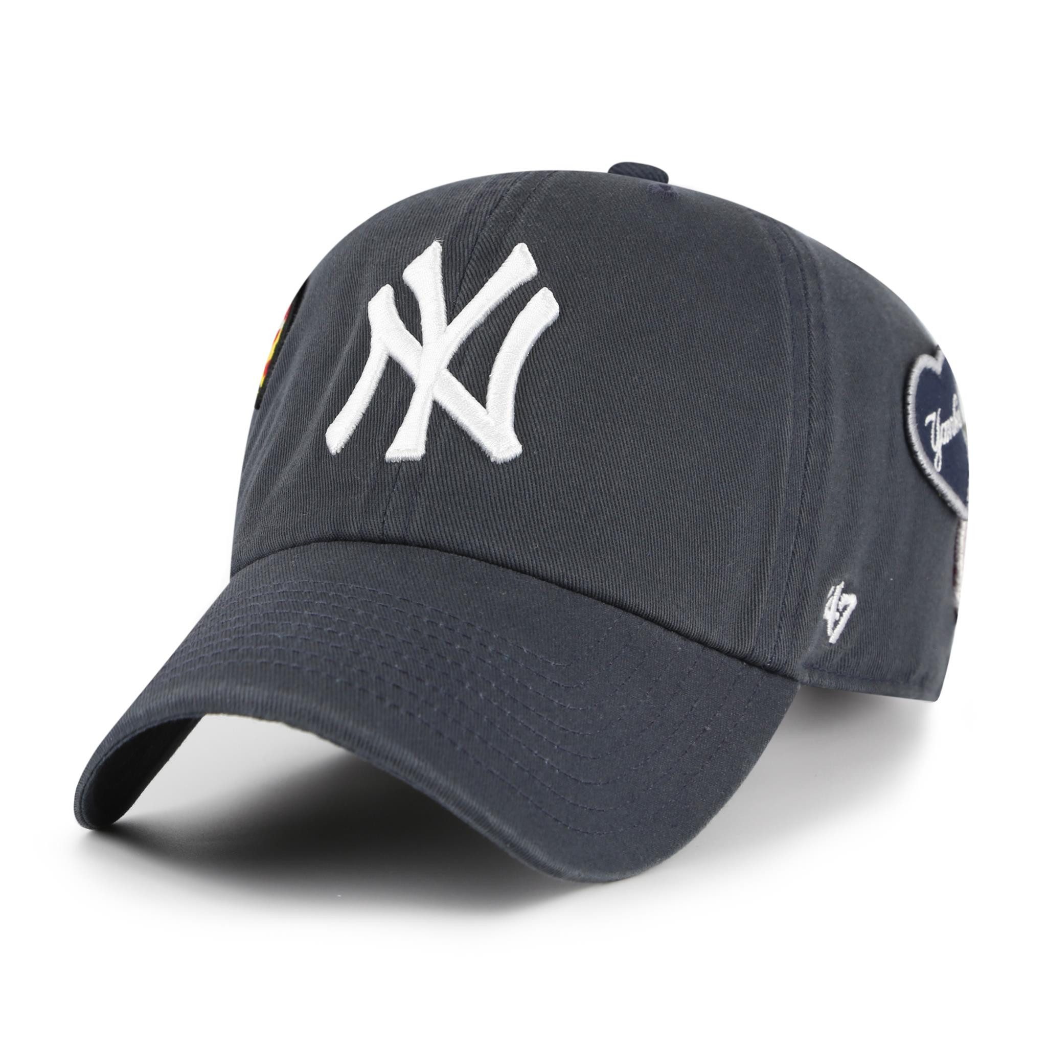 '47 Brand Baseball Cap '47 Brand MLB Cap New York Yankees BADGES '47 Clean Up (Basecap, Basecap, Clean Up Cap) verschiedene Badges