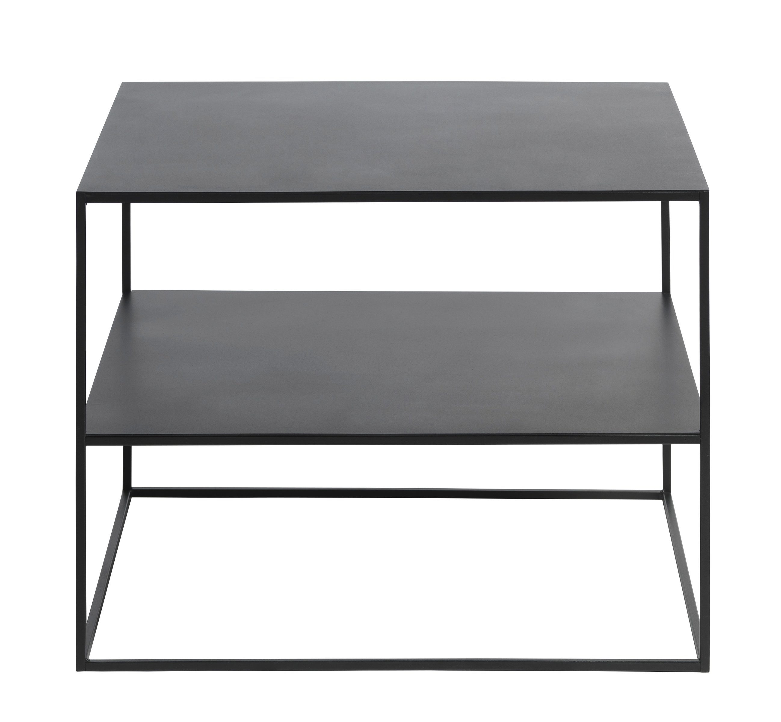 Beistelltisch (B/H/T: in möbelando cm), aus Metall schwarz PEBBLE 65x50x65