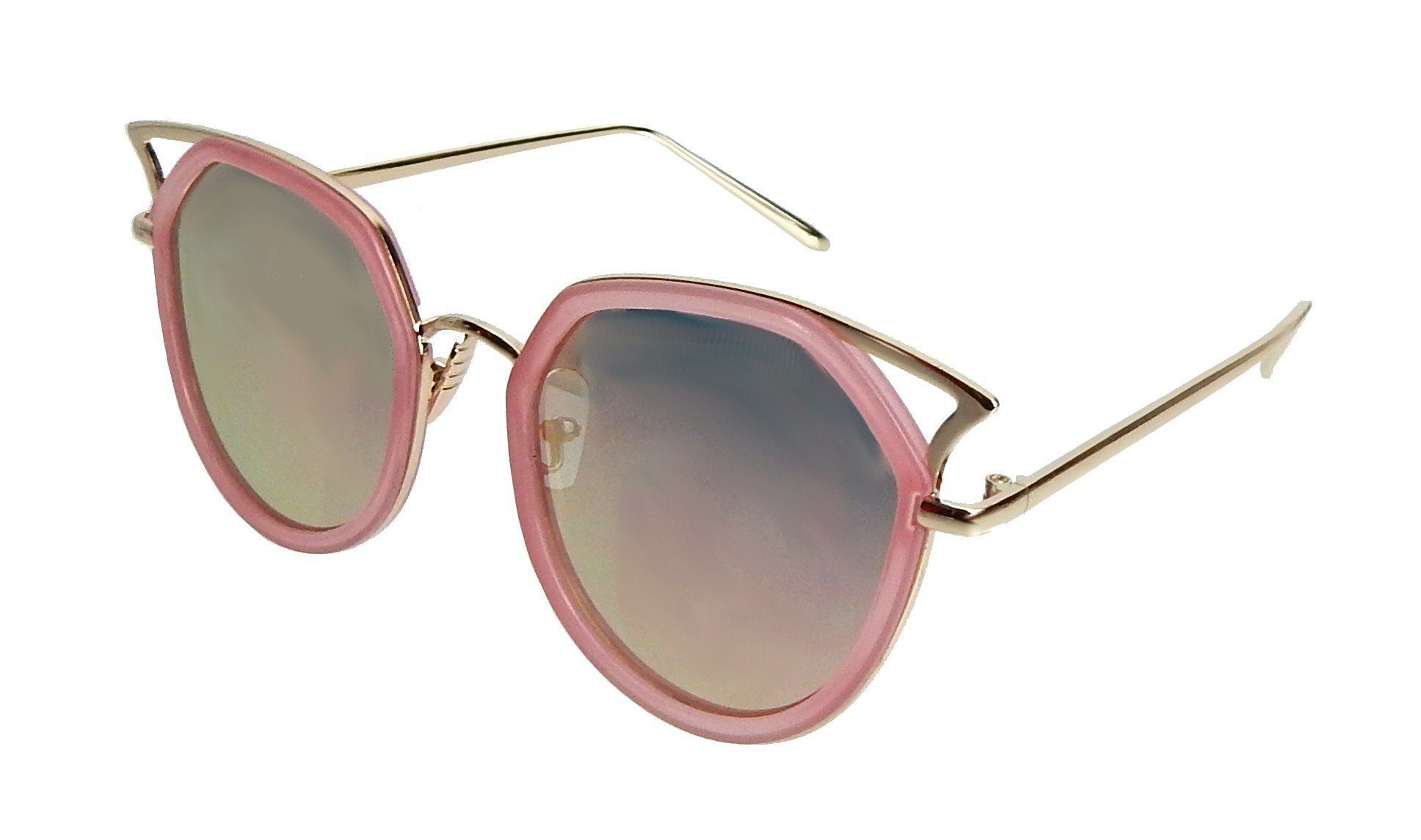 Ella Jonte Sonnenbrille rosa oder schwarz mit goldenen Bügeln transparent verspiegelt