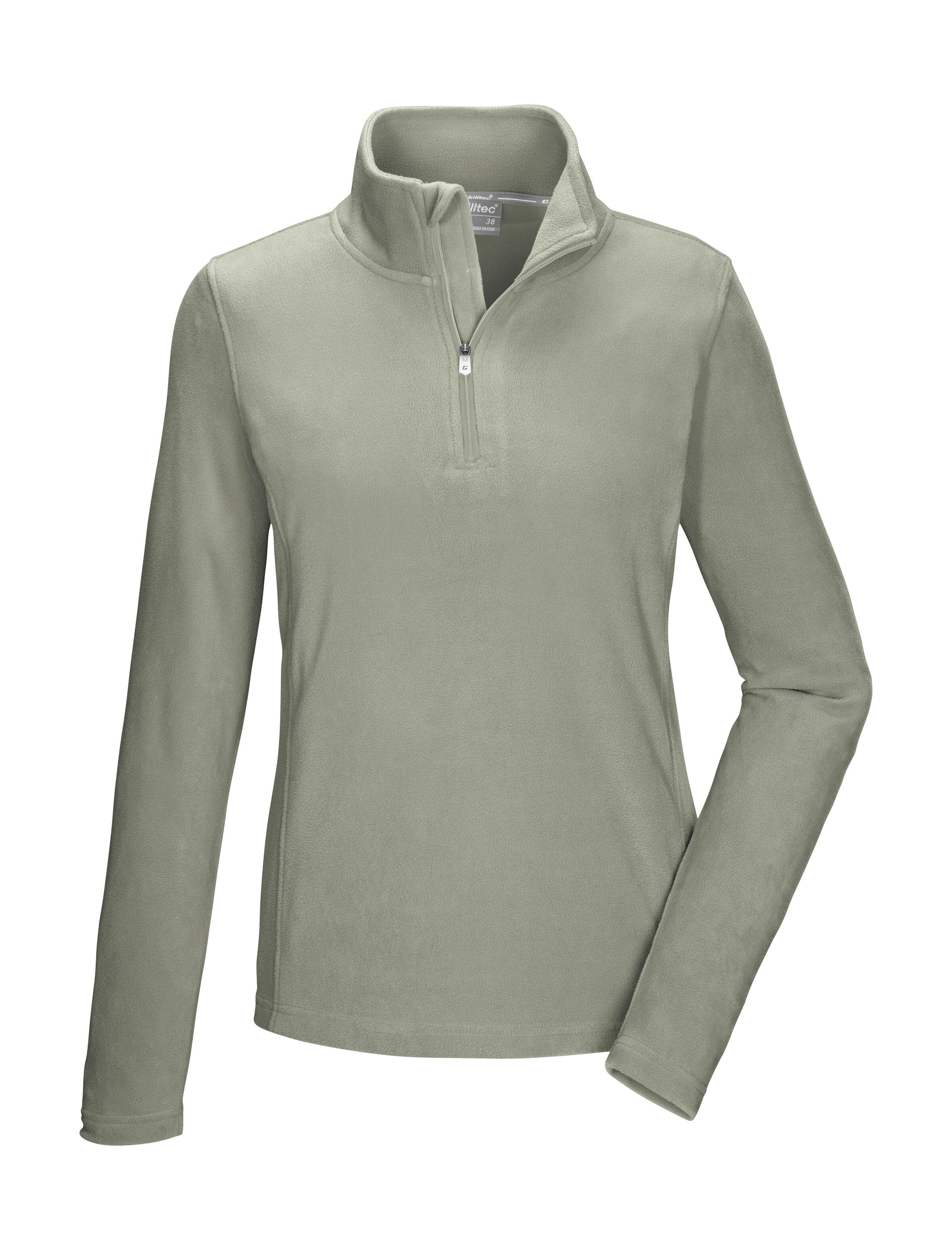 Killtec Fleeceshirt KSW 99 WMN FLC SHRT Fleeceshirt mit Stehkragen, Reißverschluss, Kinnschutz