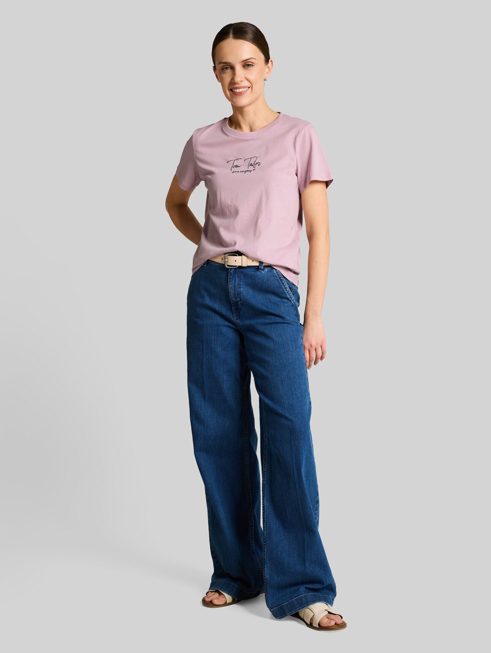 TOM TAILOR T-Shirt T-Shirt T-Shirt mit Logo-Print – Bild 5 von 5