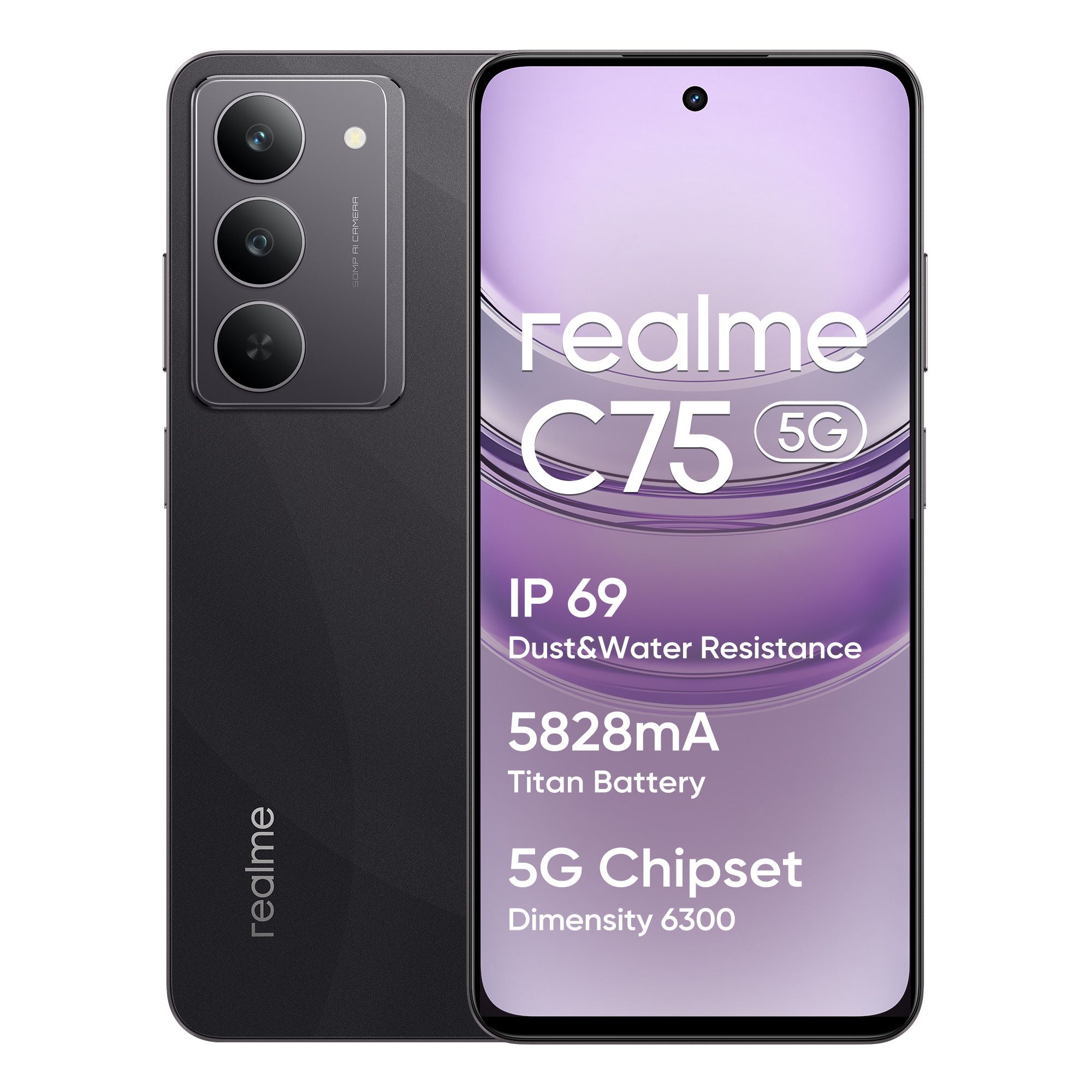 muvano C75 6,72" Smartphone IP69 wasserdicht Handy, stoßfest, 5828mAh 45W Smartphone (6,72 Zoll, 256 GB Speicherplatz, 50 MP Kamera, 90Hz FHD Display, 50MP, 8+256GB Android 14)