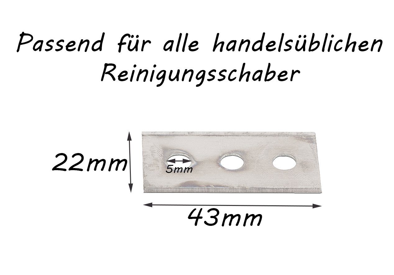 BigDean Universalschaber Ersatzklingen Set Klingen für Kochfeldschaber