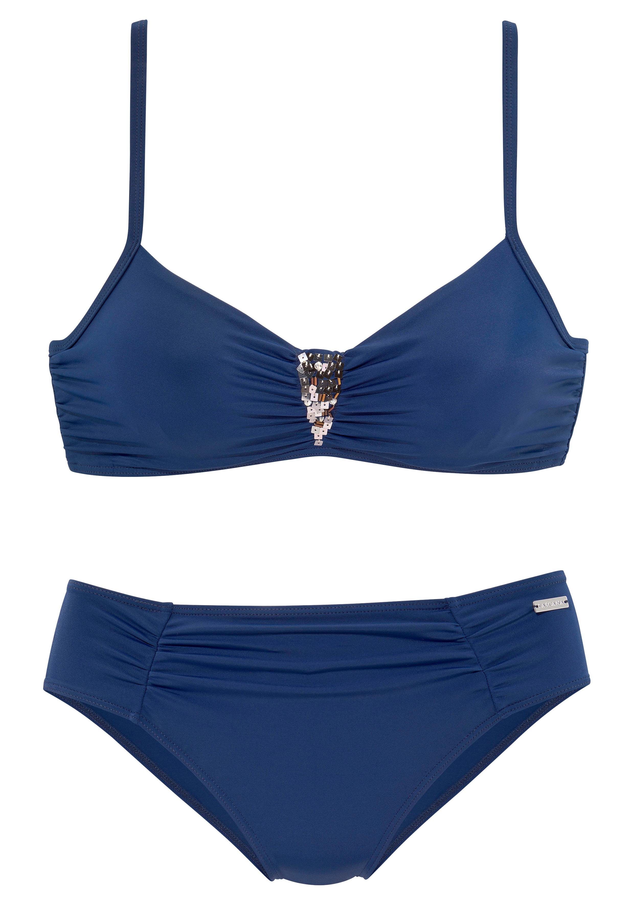 LASCANA Bügel-Bikini mit Pailletten-Verzierung mehr