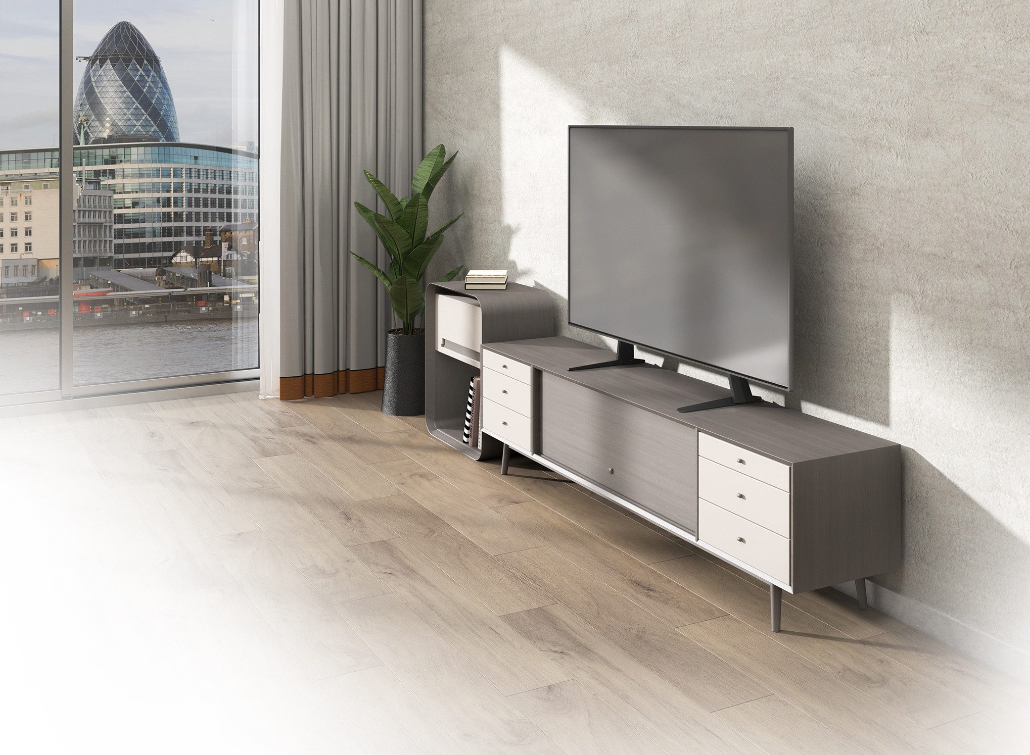 my wall TV-Standfuß HP39L, (bis 70 Zoll, Universal Standfuß für Flachbildschirme)