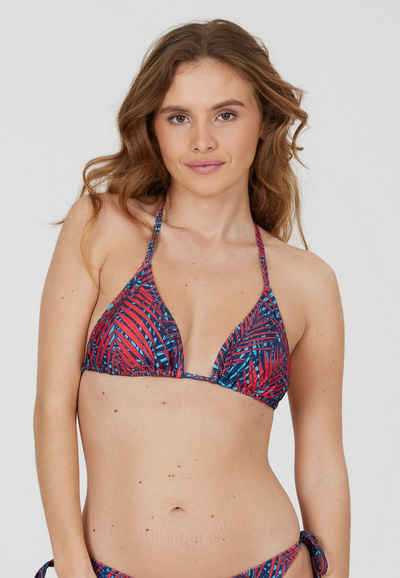 CRUZ Triangel-Bikini-Top Monique, mit tropischem Print