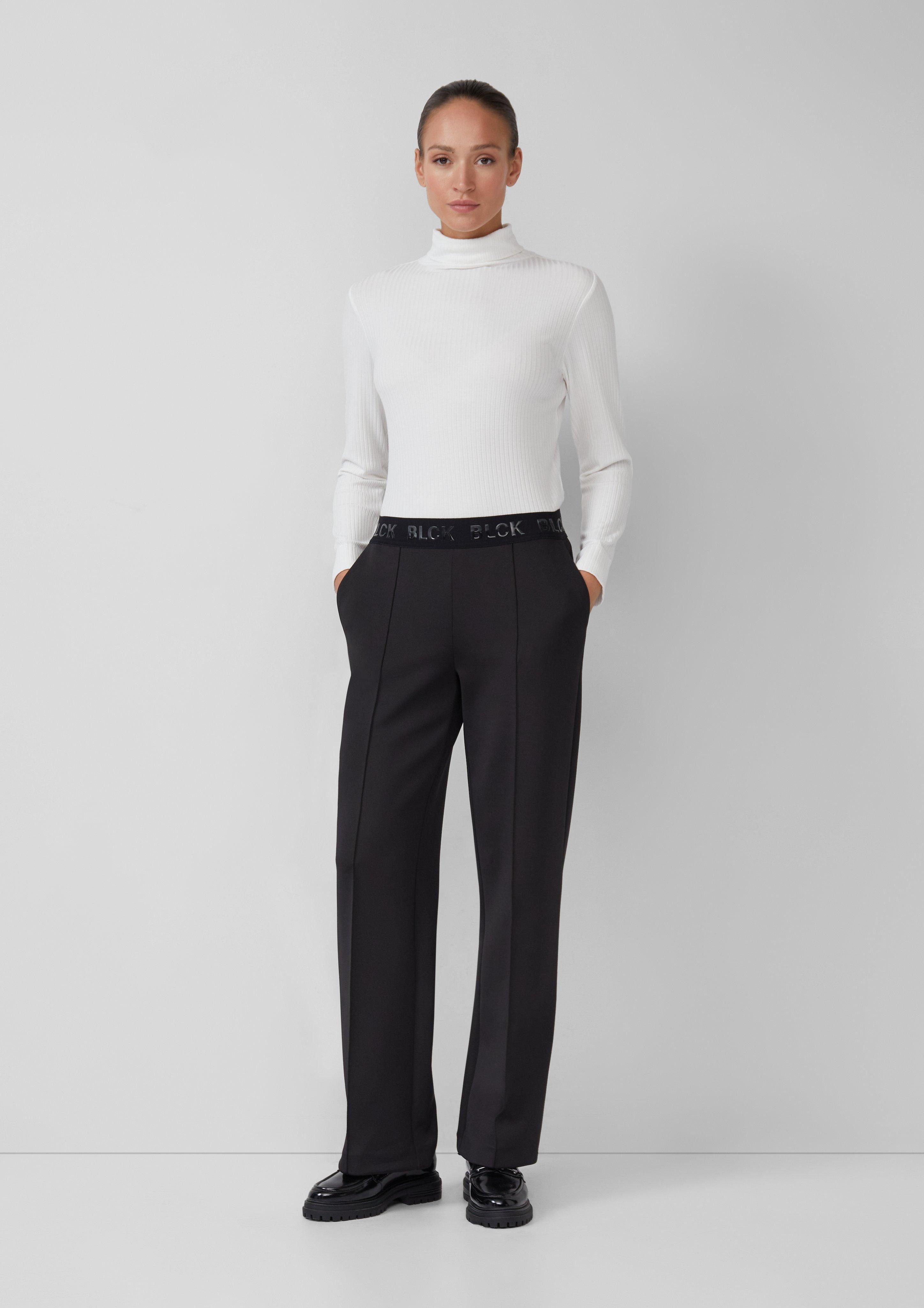s.Oliver BLACK LABEL Stoffhose Wide-Leg-Hose aus günstig online kaufen