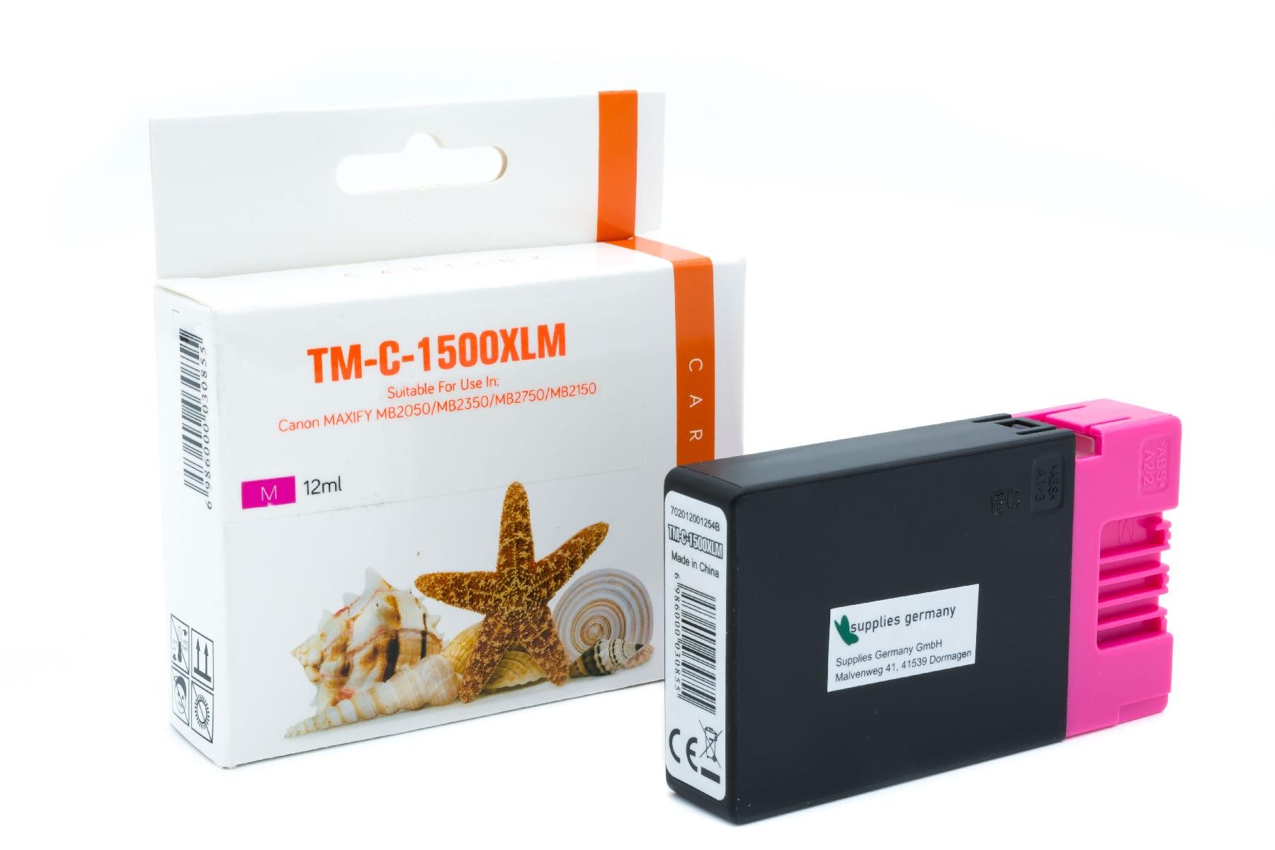Supplies Germany PGI-1500 XLM / 9194B001 Tintenpatrone (1-tlg., Tintenpatrone magenta magenta)
