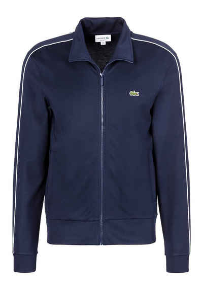 Lacoste Sweatjacke TRAININGSJACKE SWEAT mit Streifendetail am Ärmel