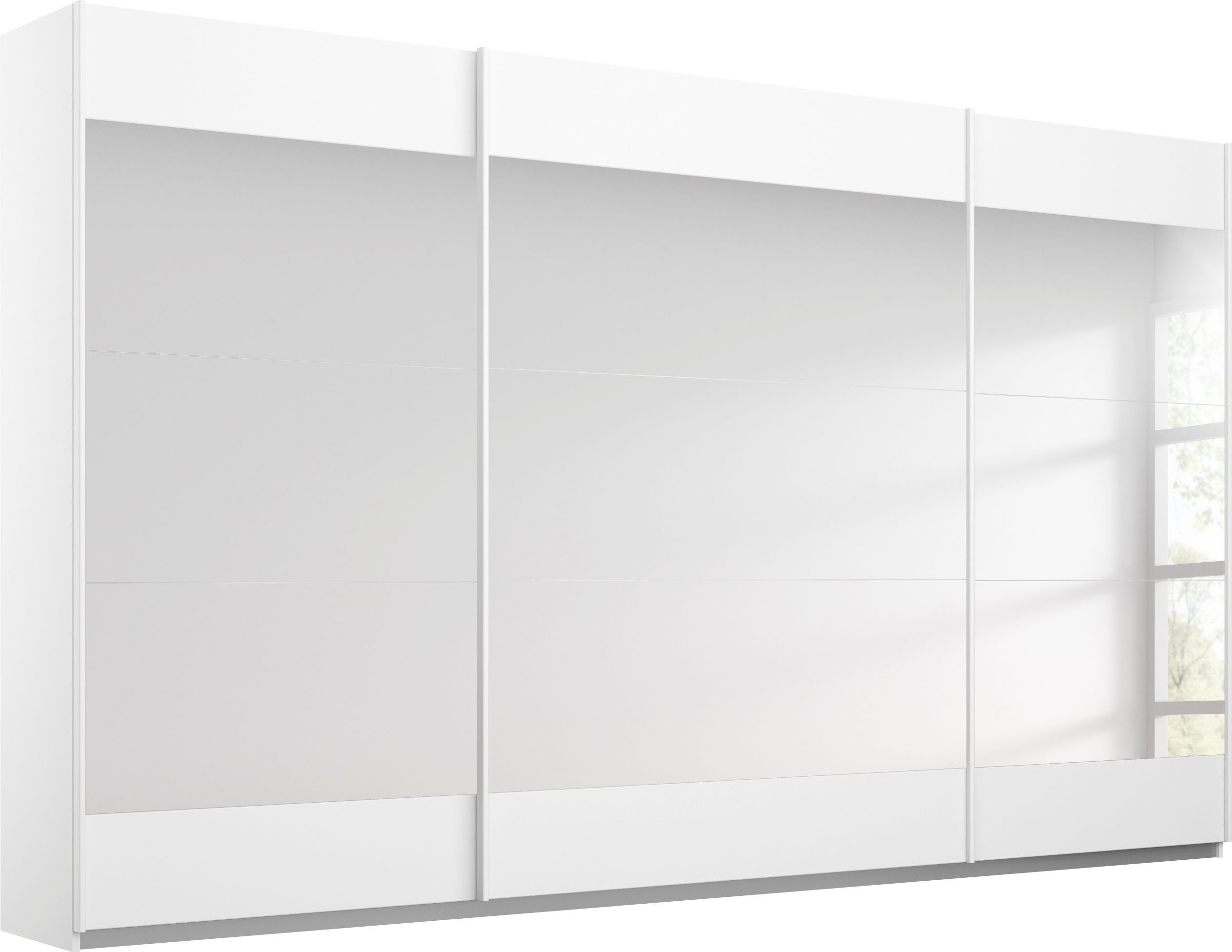 rauch Schwebetürenschrank Kleiderschrank Schrank Garderobe Wäscheschrank Ankleide MALIBU (in 5 Breiten, Höhe 210 cm) mit großflächigen Türen, großzügiger Stauraum MADE IN GERMANY