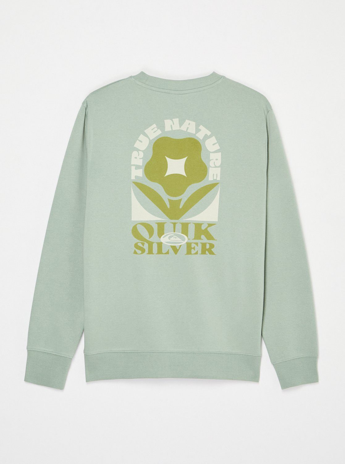 Quiksilver Sweatshirt TRUE CREW sportlicher Look, für Alltag und Freizeit, gerader, zeitloser Schnitt – Bild 5 von 5