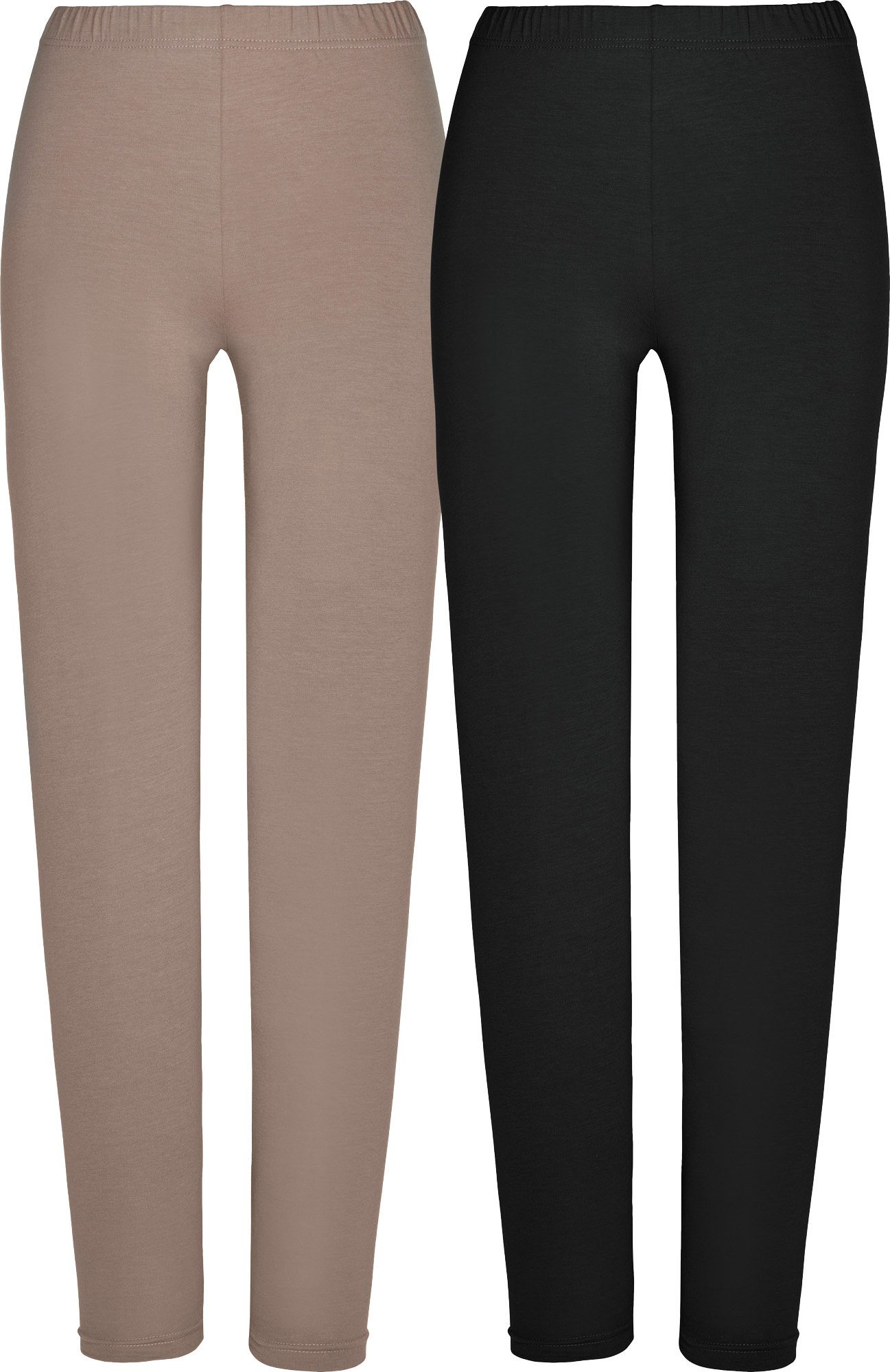 REDBEST Jogginghose Damen-Leggings, lang 2er-Pack Uni