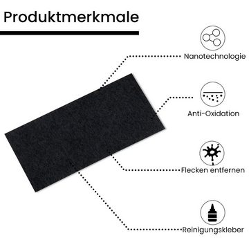 MAGICSHE 6 Stück Auto Kratzer Entferner Tuch Nano Magic Tuch Mikrofasertuch (10.4x20.8 cm)