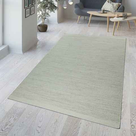 Teppich Handgewebter Teppich Aus Woll-Baumwoll-Mischung Wabenmuster, TT Home, Läufer, Höhe: 12 mm