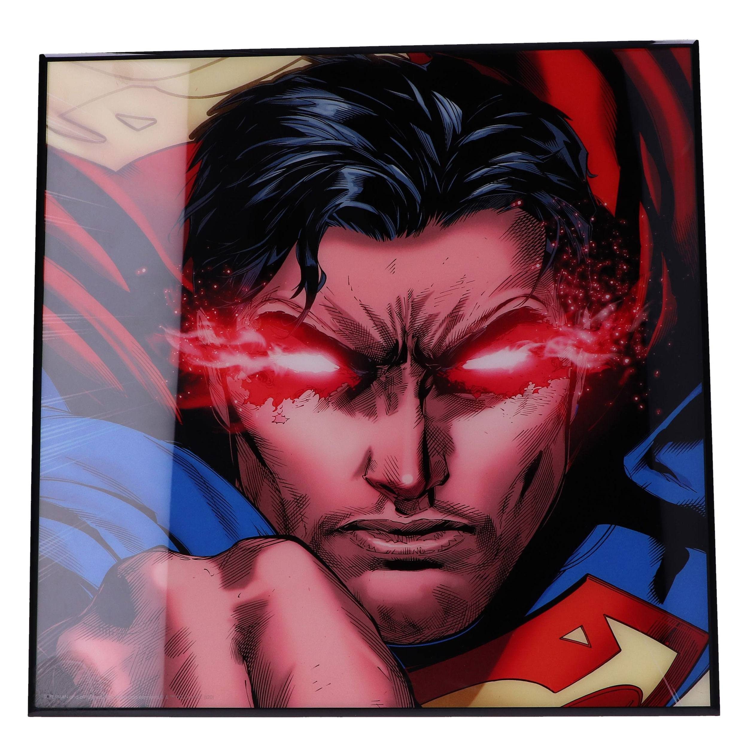 Nemesis Now Wandbild Superman Crystal Clear Picture Wanddekoration Rebirth 32 x 32 cm, (1 St), Mit unvergleichlicher Klarheit