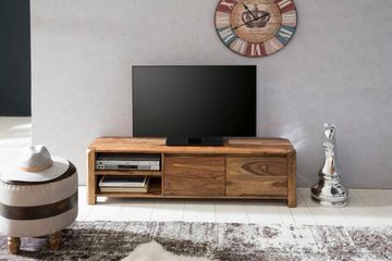 furnicato Lowboard BOHA Massivholz Sheesham Kommode 140 cm TV-Board