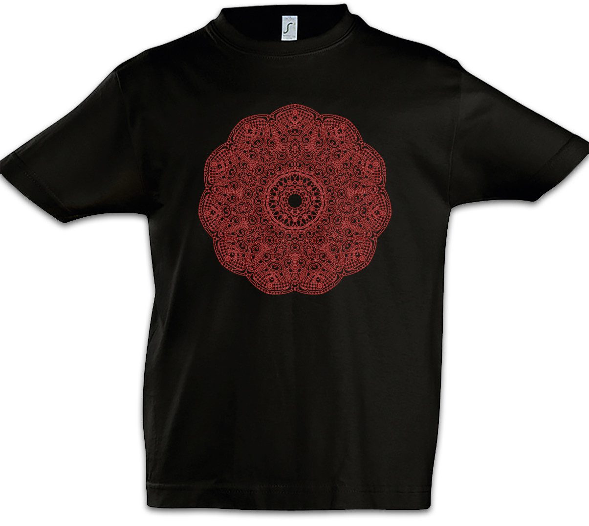Print-Shirt Mandala V Kinder T-Shirt Yantra Hinduism Buddhism Buddhismus
