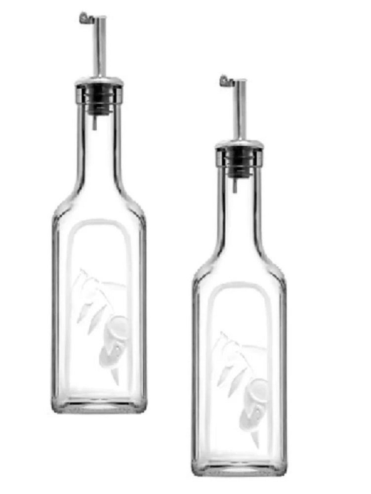 Pasabahce Menage-Set Öl- und Essigflasche, 365 ml, 2 Stück, (2-tlg)