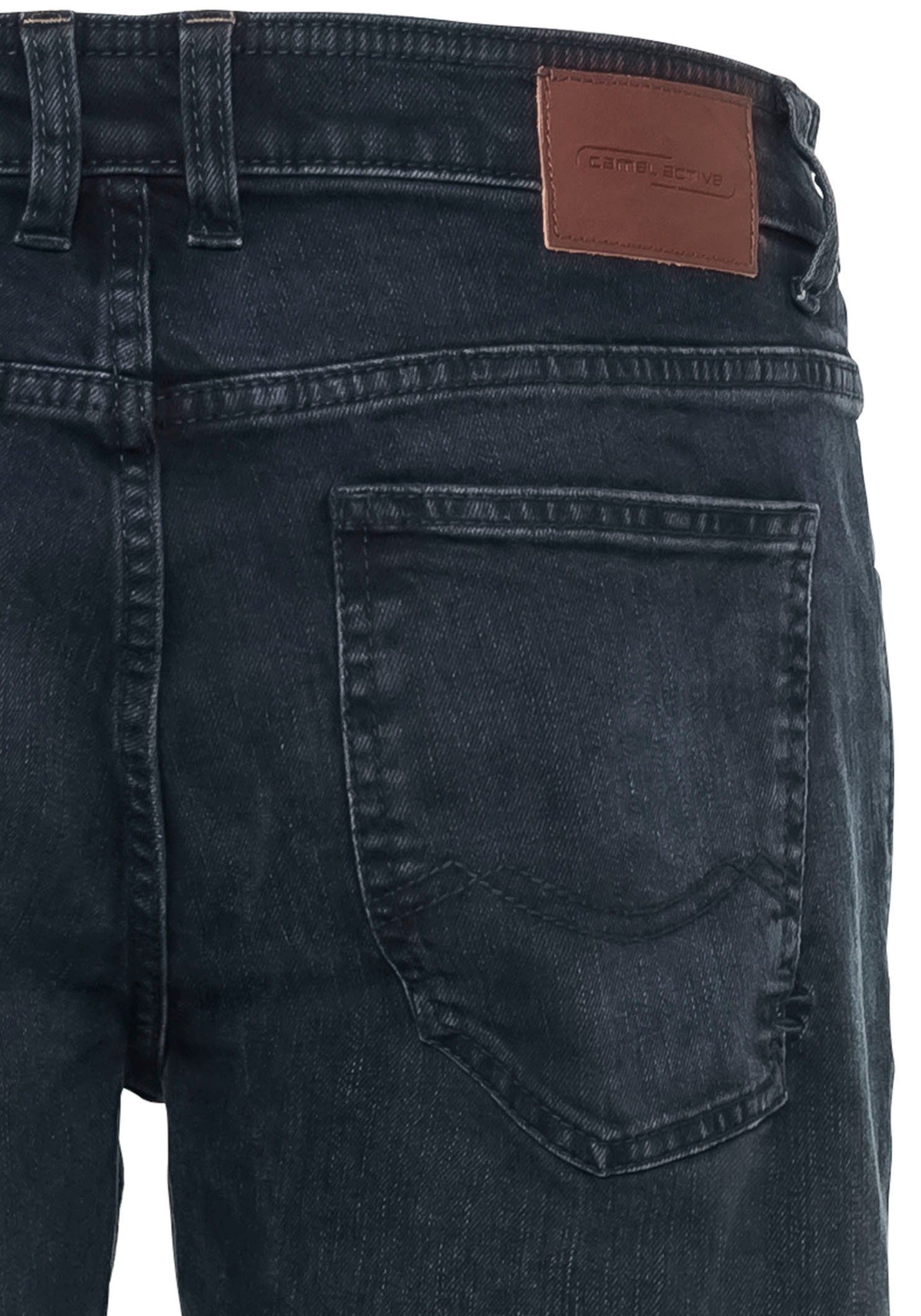 WOODSTOCK dark-blue 5-Pocket-Jeans active camel