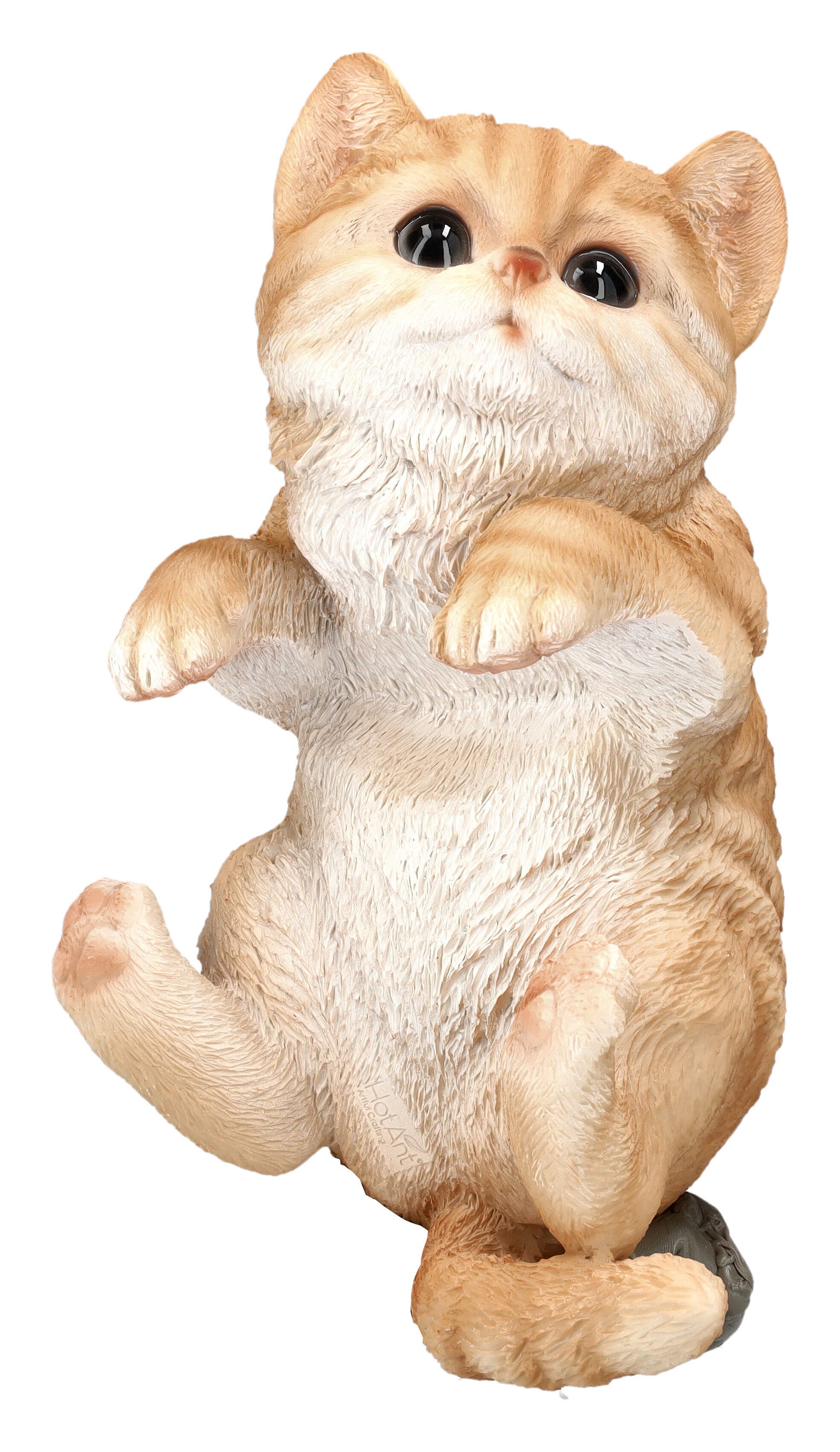 Figuren Shop GmbH Tierfigur Katzen Baby Figur als Blumentopf-Hänger - Tierdeko Katze Dekofigur