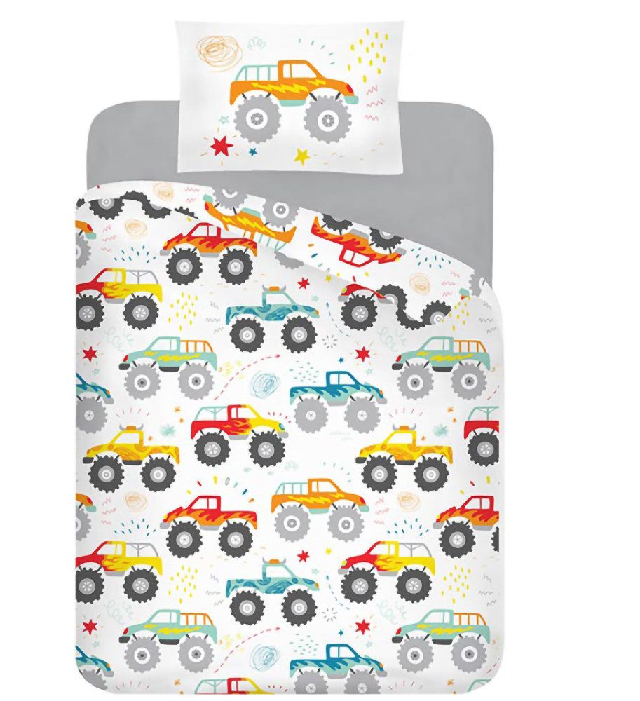 aurora Objektwäsche Kinderbettwäsche Set "Trucks" Bettwäsche: günstig online kaufen