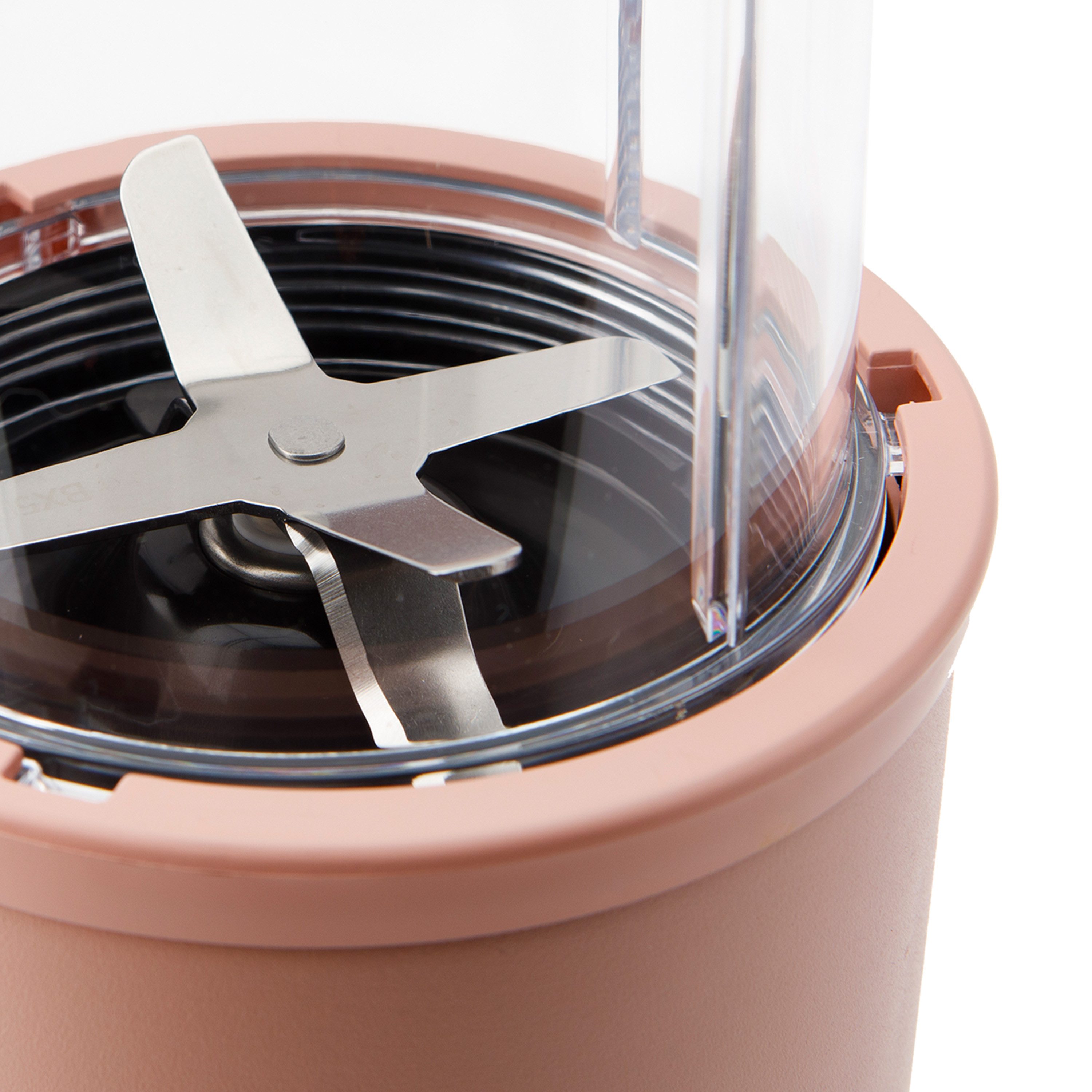 nutribullet Standmixer Pro NB907MACL - kompakter Mixer, 900 W, 2 Mixbecher (700+925ml), Rosa, 900 W, Drücken, drehen, mixen, starker Motor,Becher+Zubehör spülma – Bild 3 von 5